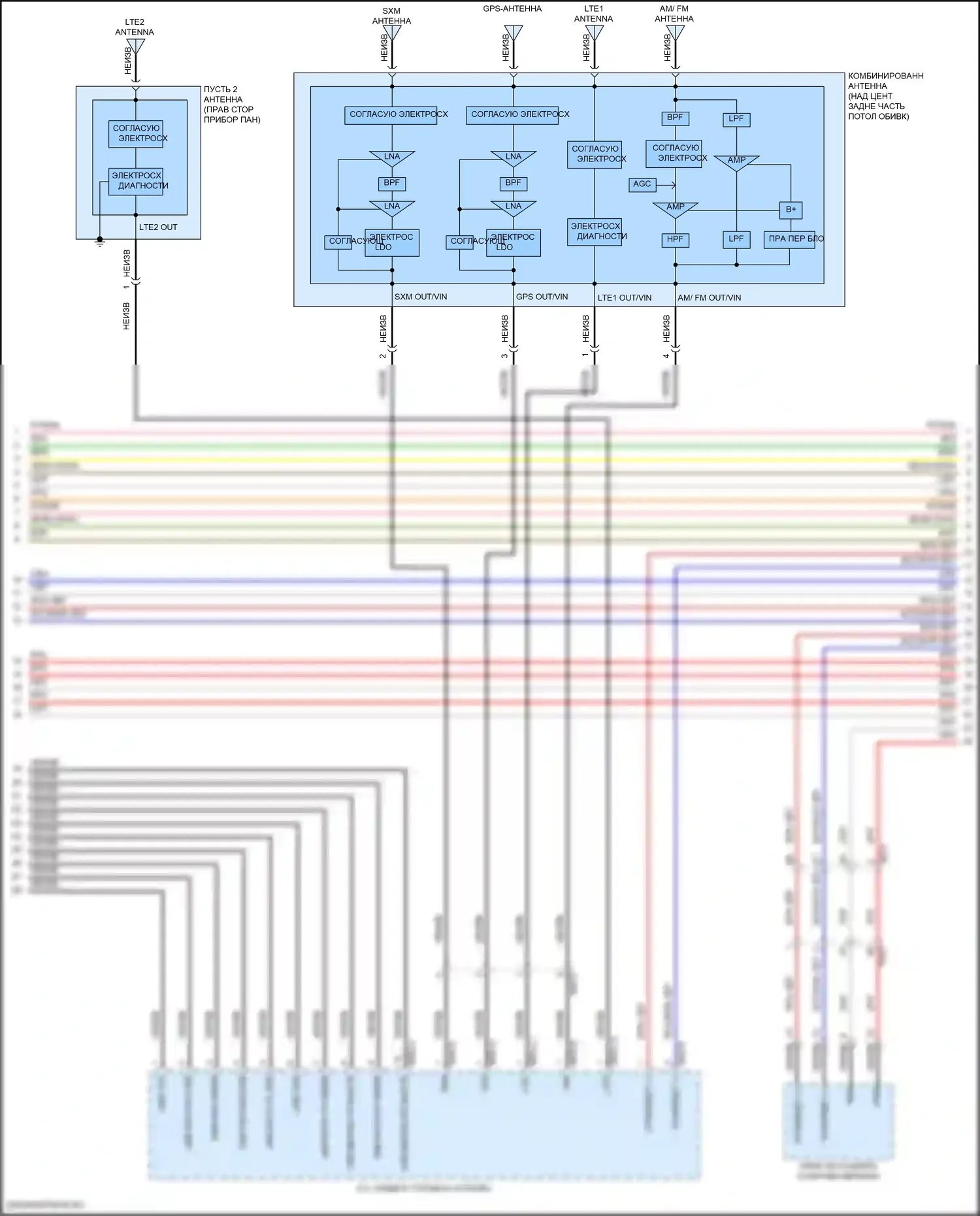 GV80 Genesis I (2020-2023): Электросхема навигации, со стандартным усилителем (5 из 7) 