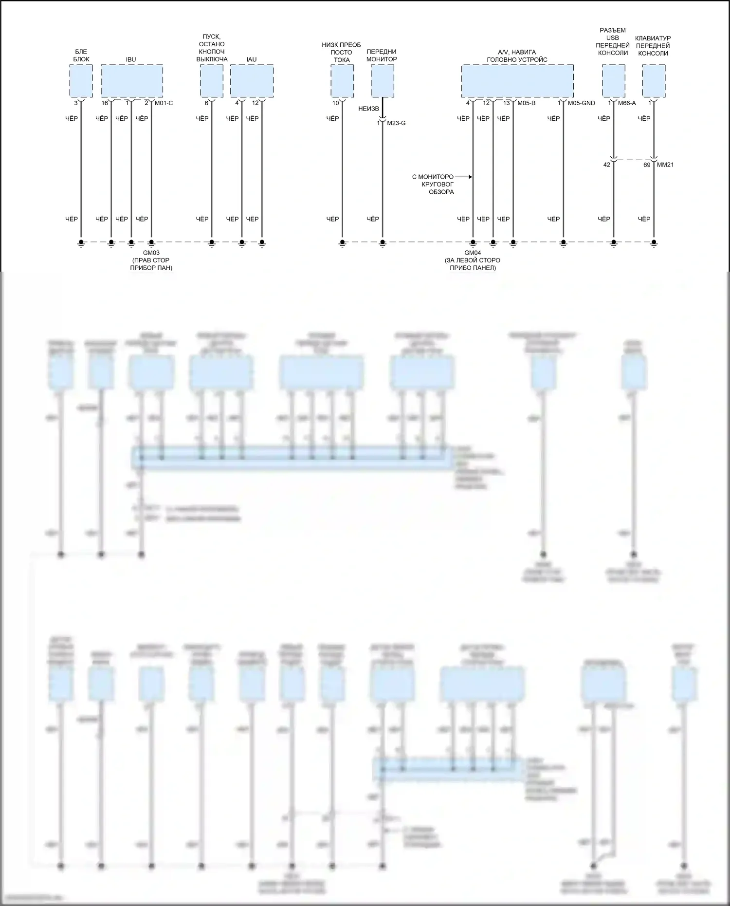 GV80 Genesis I (2020-2023): Электросхема разводки массы (2 из 8) 