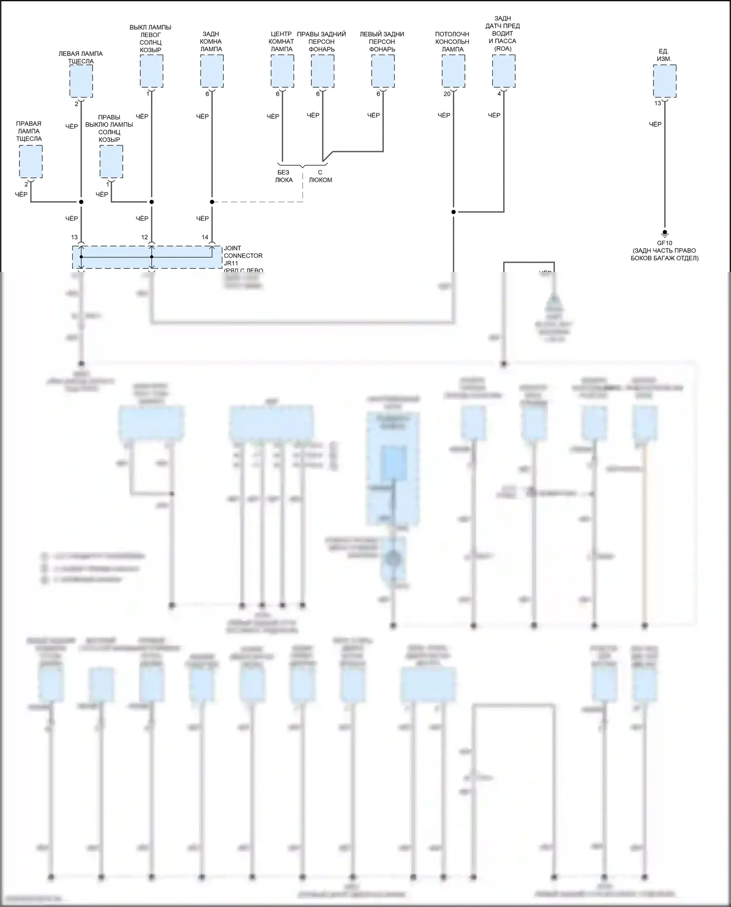 GV80 Genesis I (2020-2023): Электросхема разводки массы (5 из 8) 