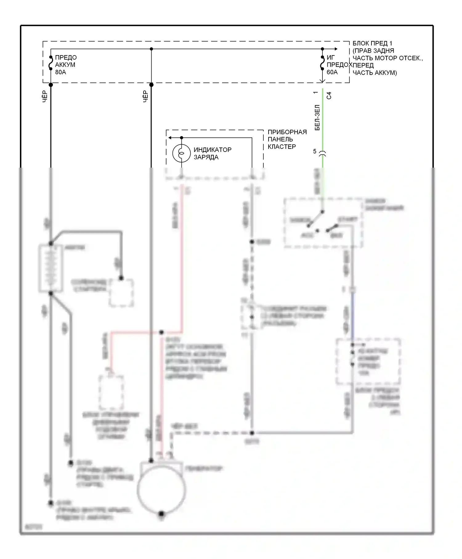 Tracker Geo I (1989-1998): Электросхема генератора 
