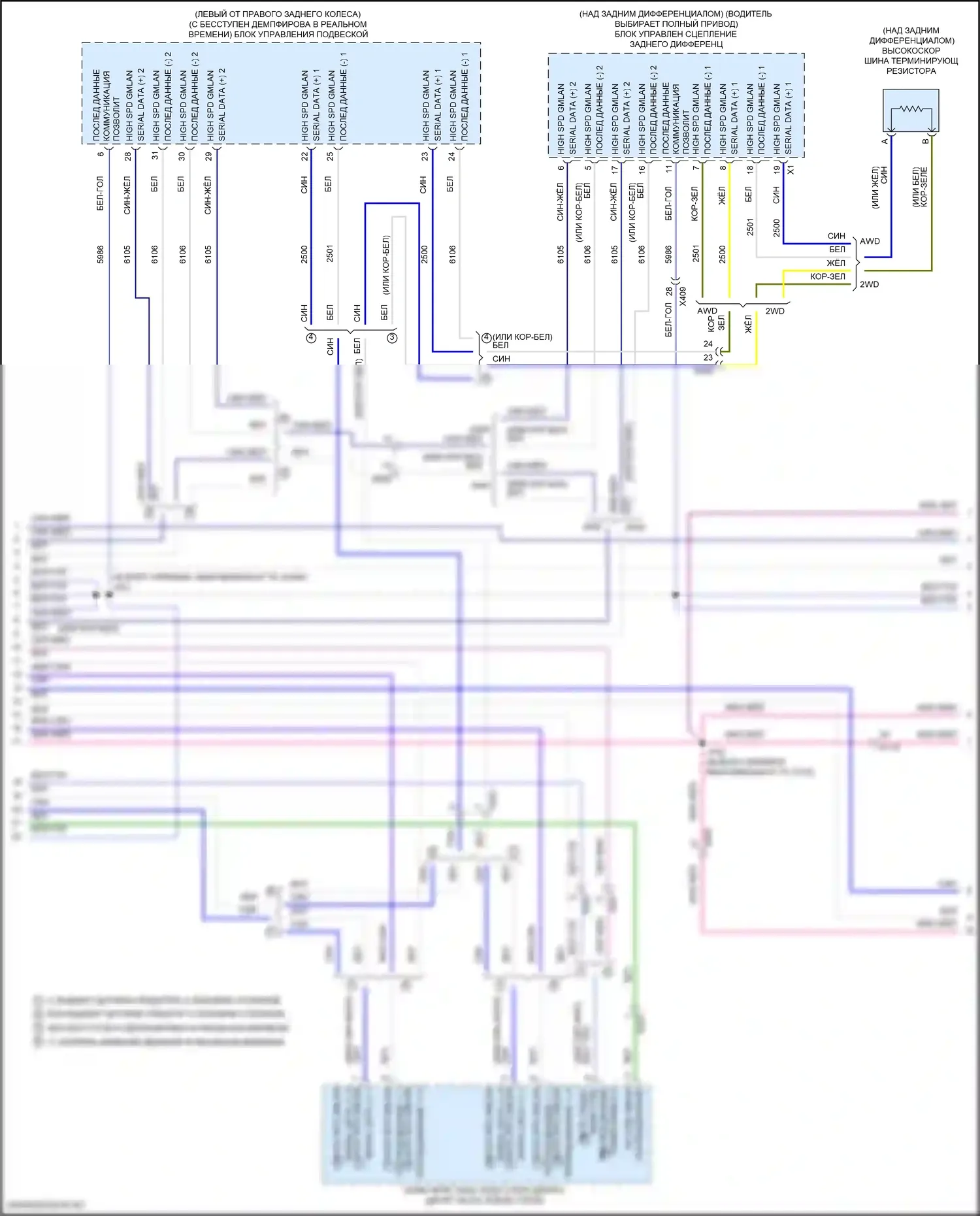 Acadia GMC II рестайлинг (2019-2024): Can шина электросхема (6 из 8) 