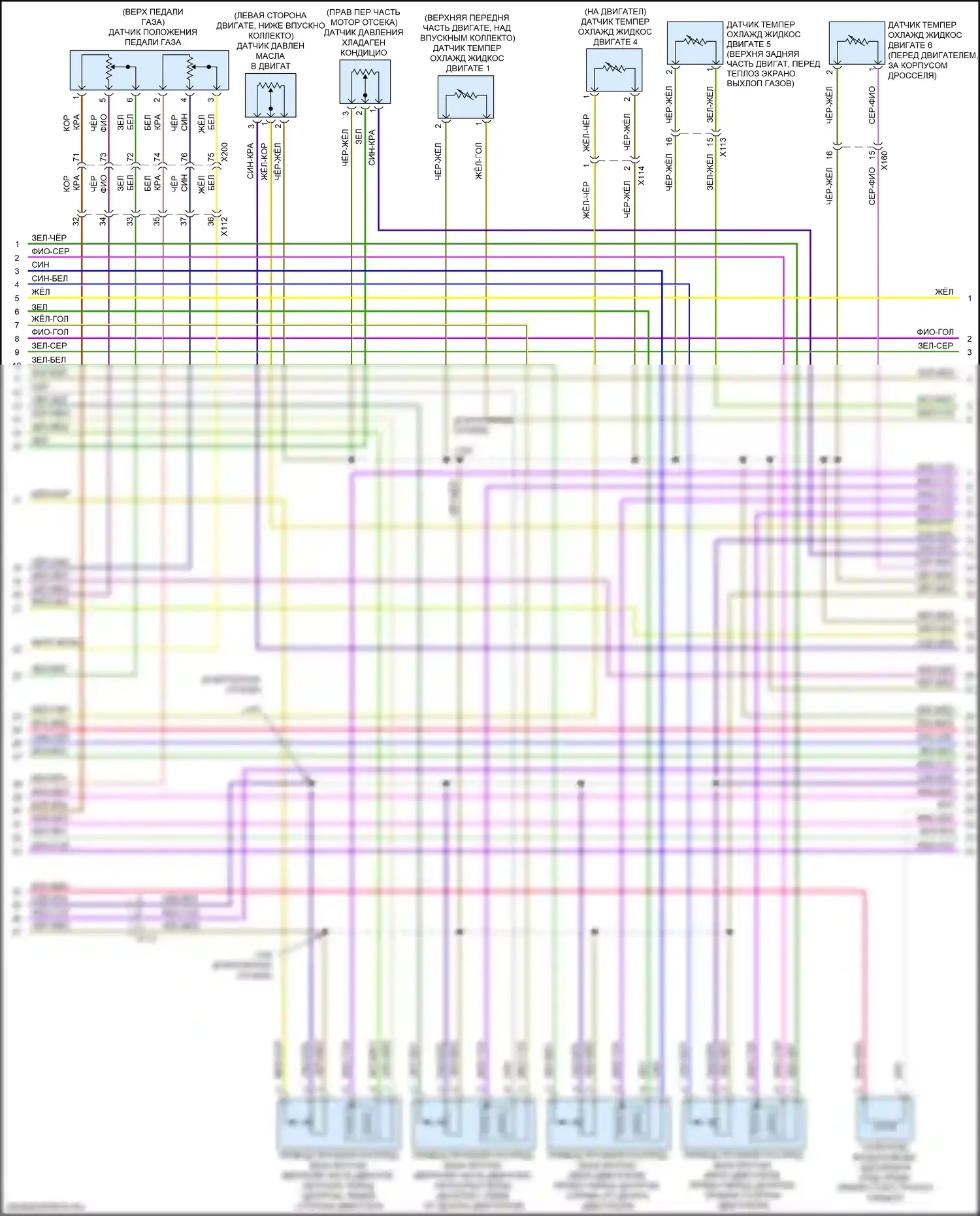 Acadia GMC II рестайлинг (2019-2024): Электросхема двигателя 2.0l vin 4 (2 из 8) 