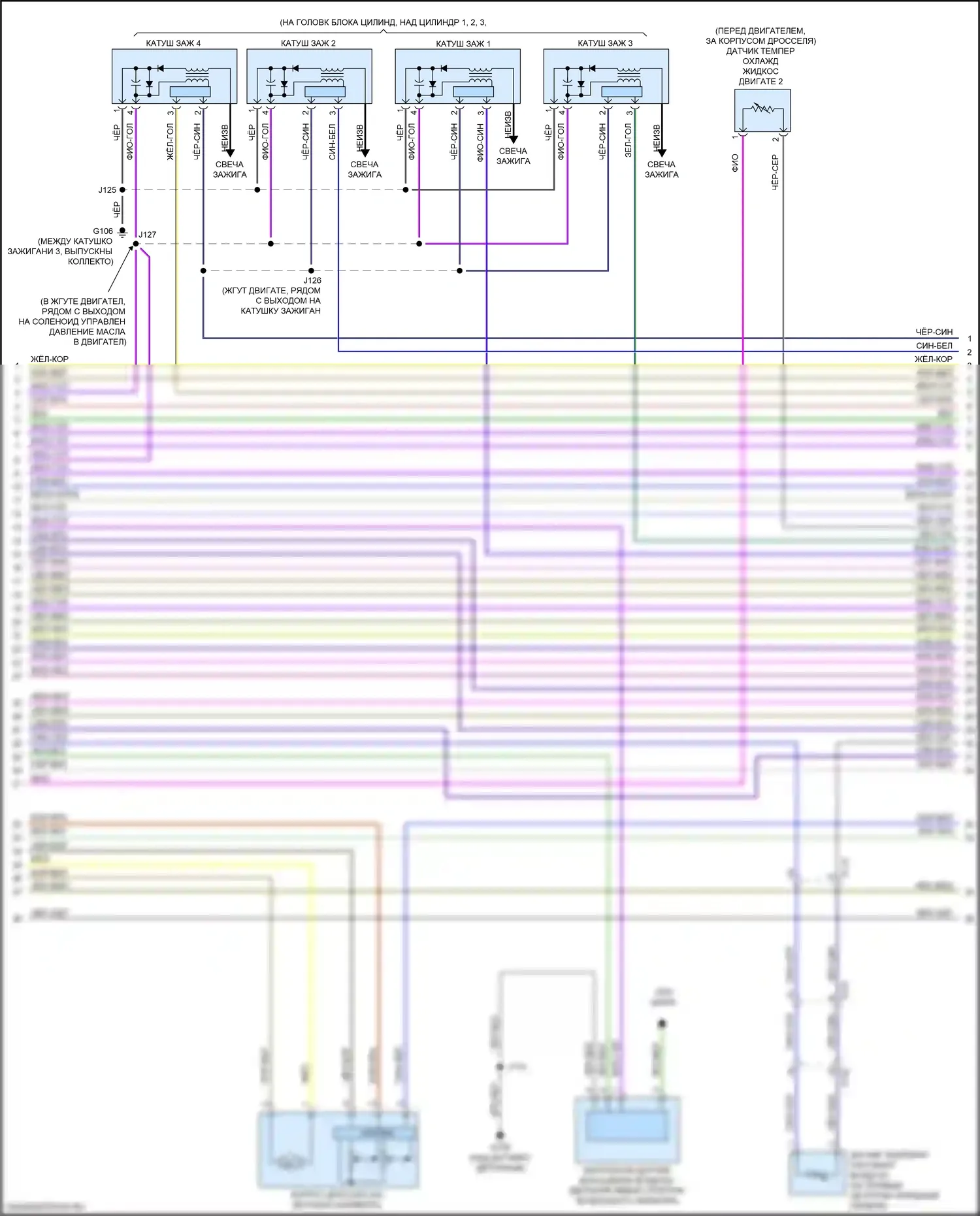 Acadia GMC II рестайлинг (2019-2024): Электросхема двигателя 2.0l vin 4 (5 из 8) 