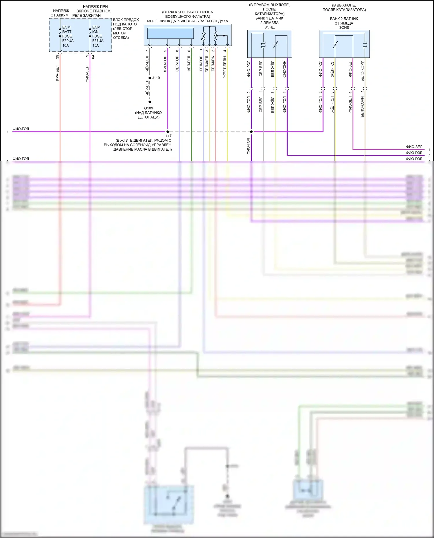 Acadia GMC II рестайлинг (2019-2024): Электросхема двигателя 3.6l vin s (3 из 9) 