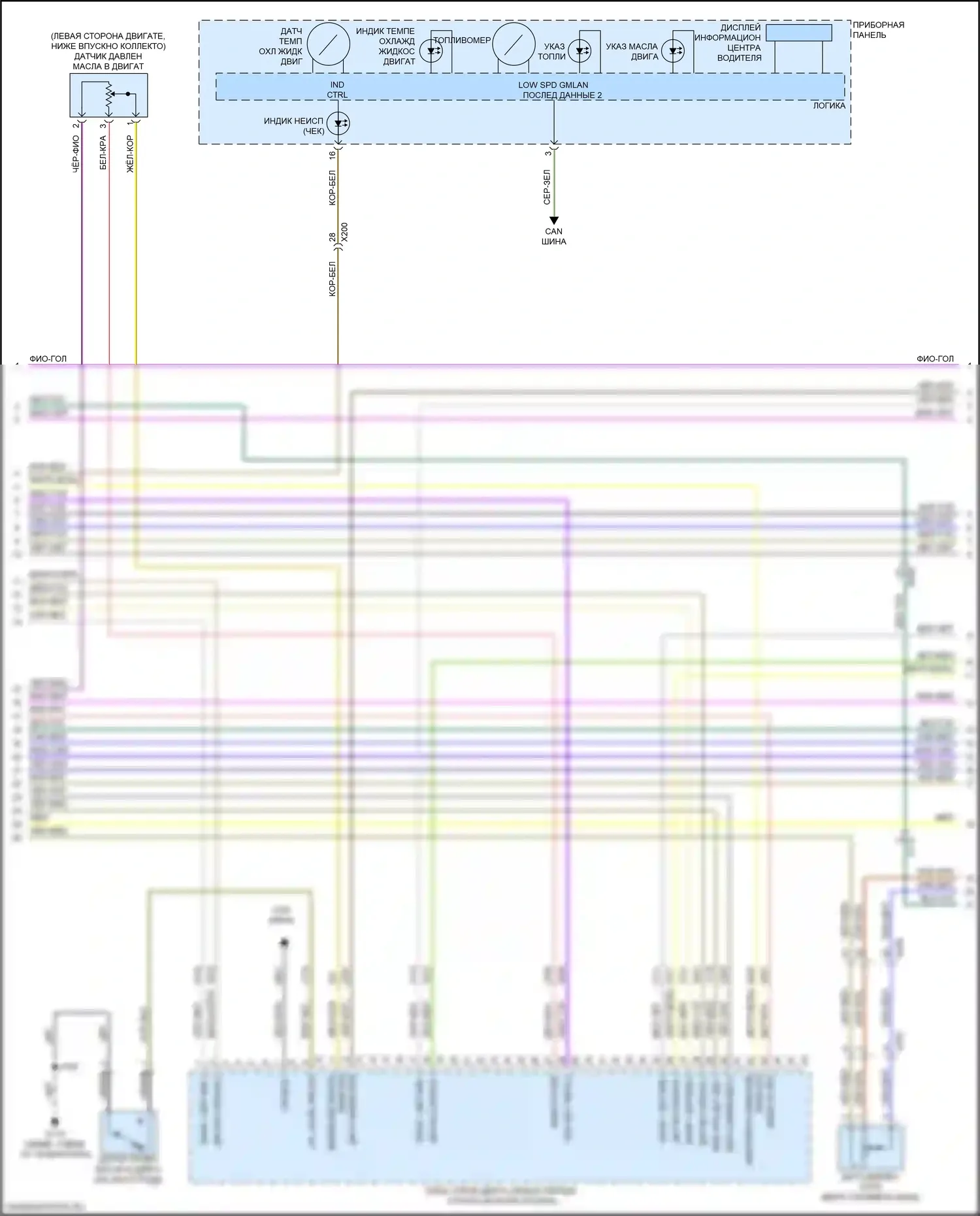 Acadia GMC II рестайлинг (2019-2024): Электросхема двигателя 3.6l vin s (6 из 9) 