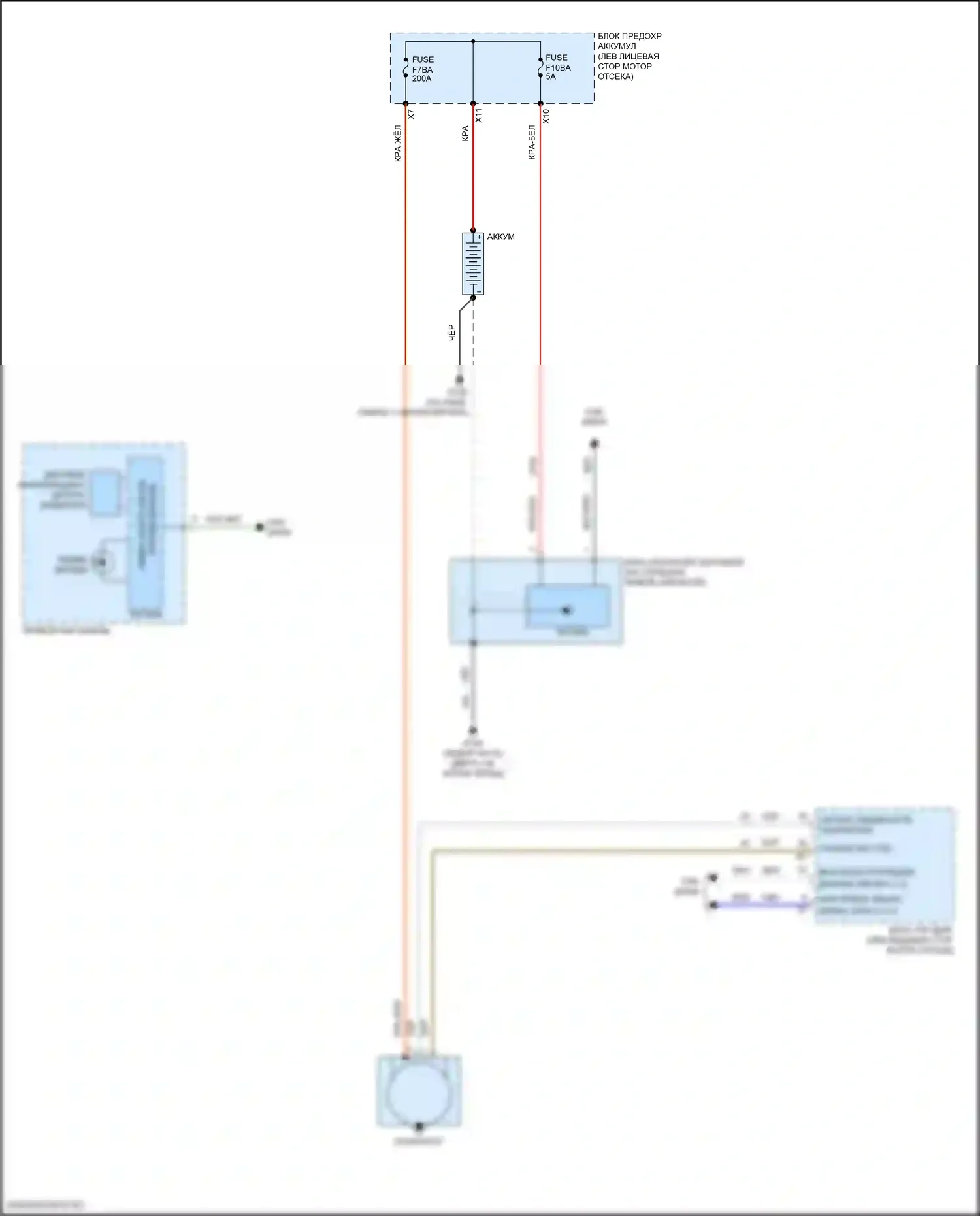 Acadia GMC II рестайлинг (2019-2024): 2,5л vin a, электросхема генератора 