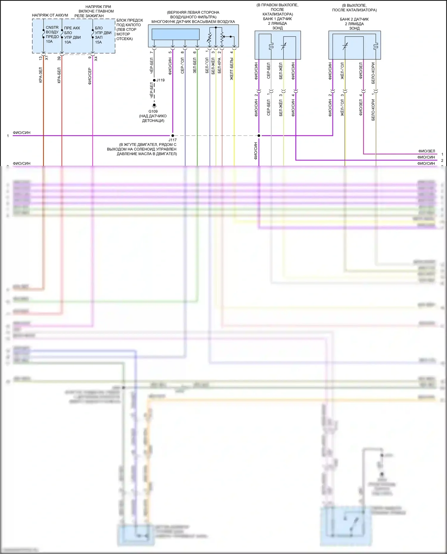 Acadia GMC II (2016-2019): Электросхема двигателя 3.6l vin s (3 из 9) 