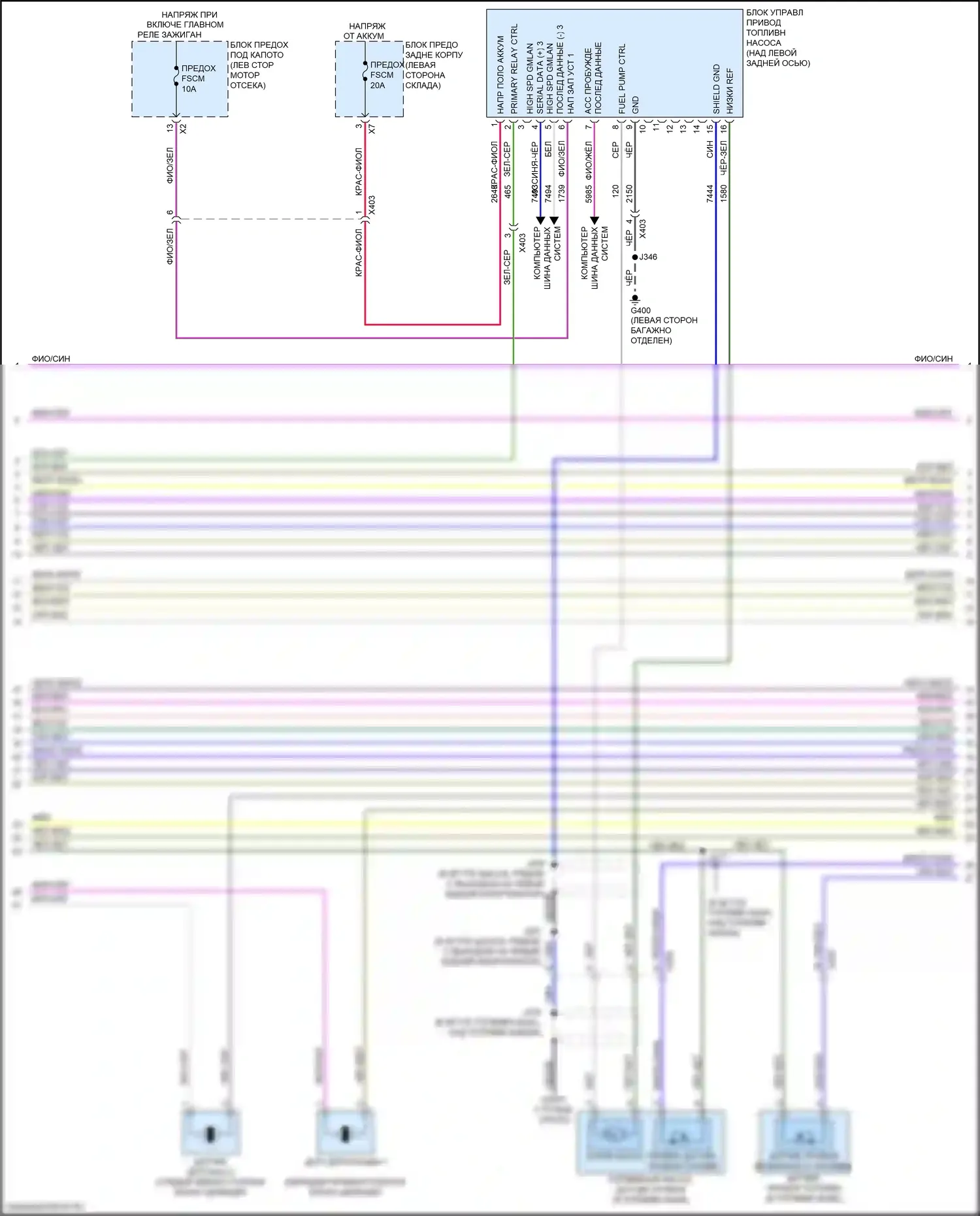 Acadia GMC II (2016-2019): Электросхема двигателя 3.6l vin s (5 из 9) 