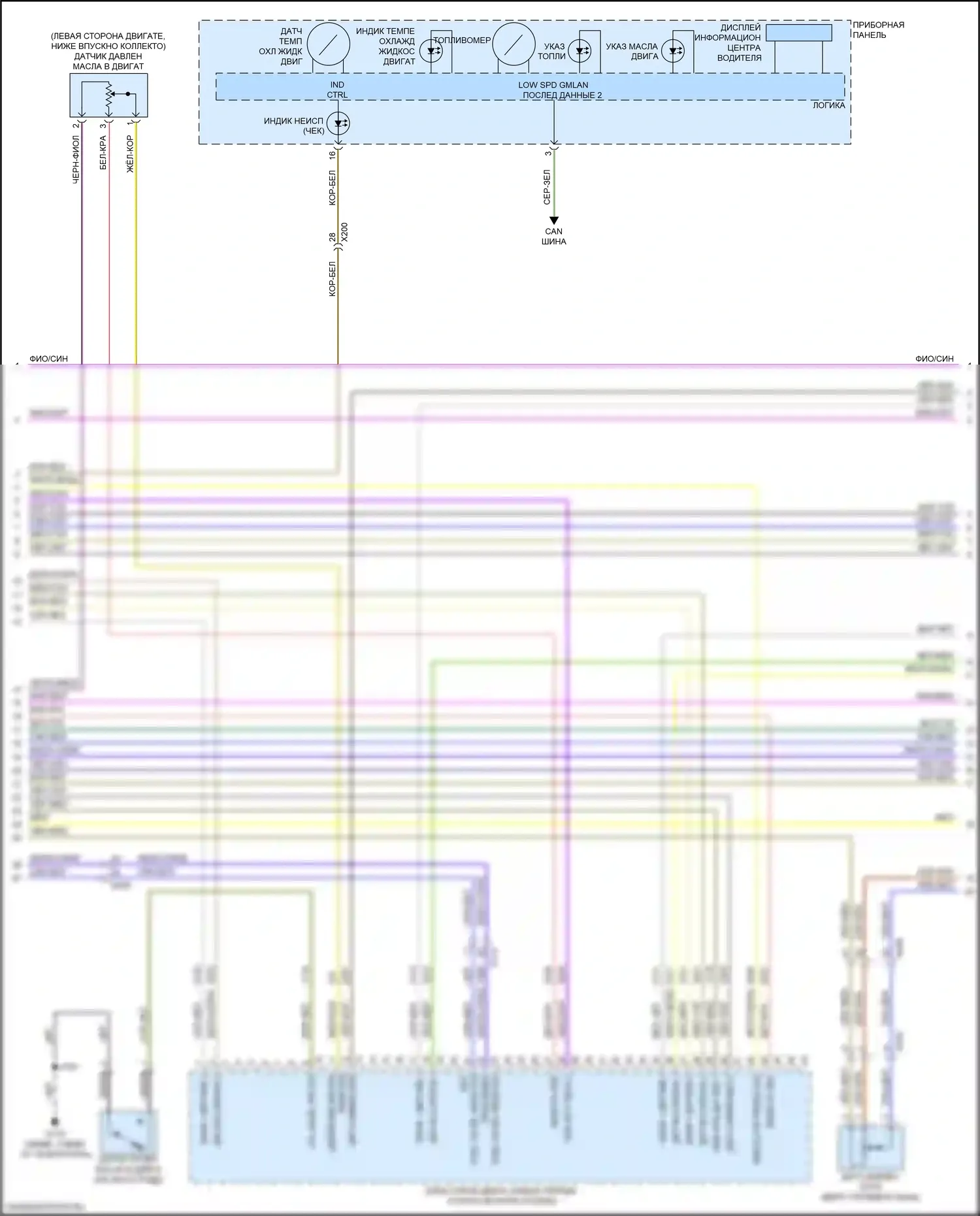 Acadia GMC II (2016-2019): Электросхема двигателя 3.6l vin s (6 из 9) 