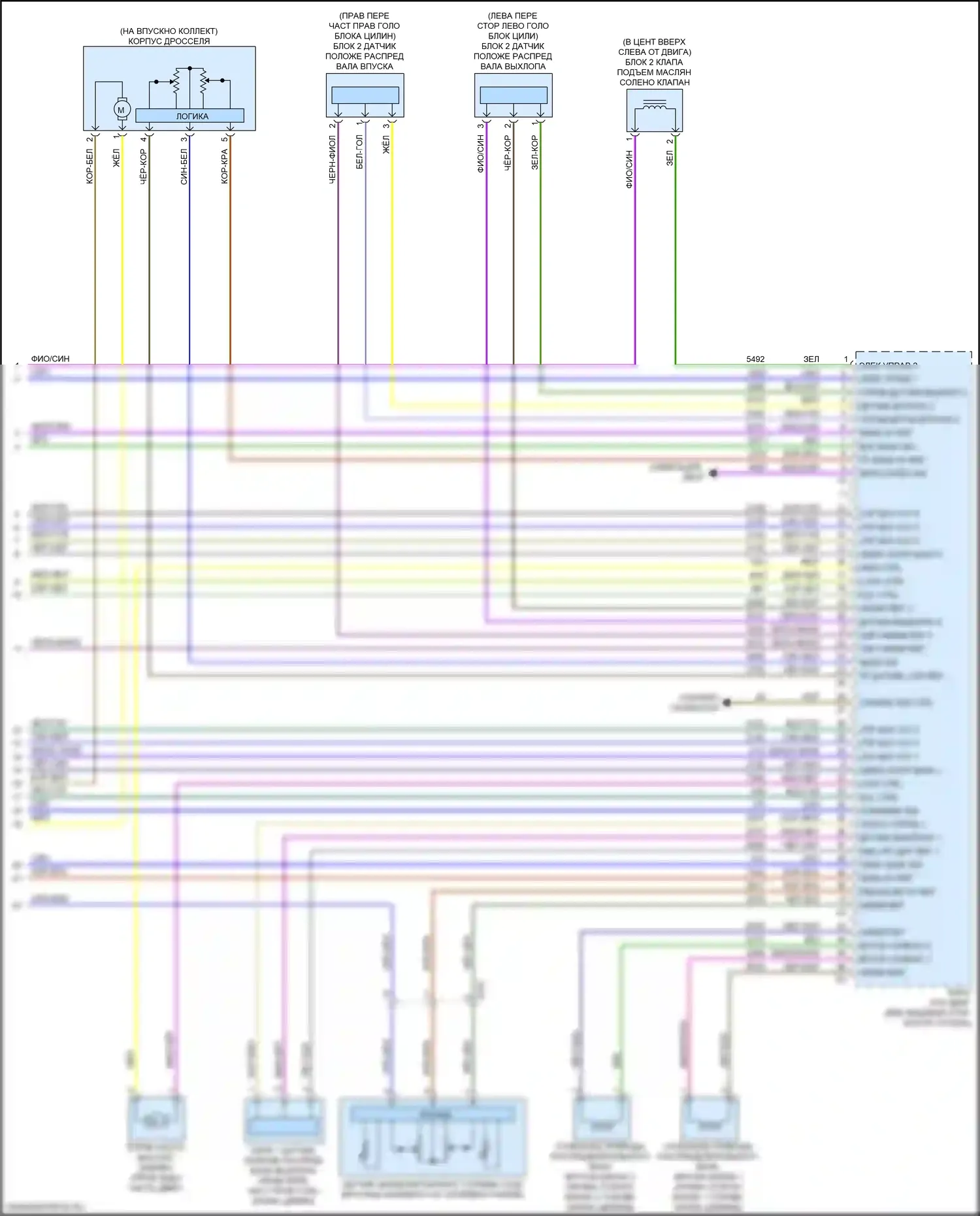 Acadia GMC II (2016-2019): Электросхема двигателя 3.6l vin s (9 из 9) 