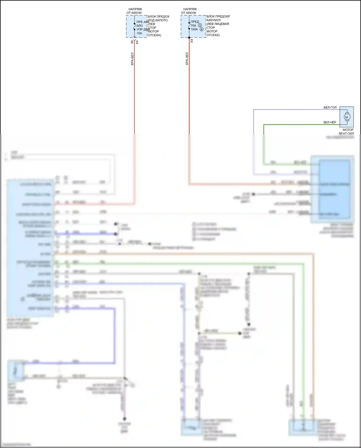 Acadia GMC II (2016-2019): Электросхема климат контроля (5 из 5) 
