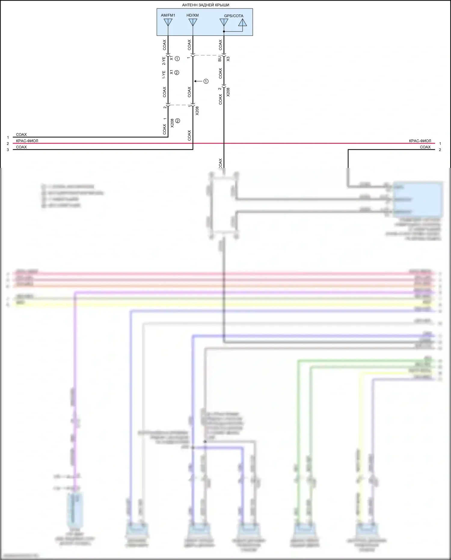 Acadia GMC II (2016-2019): Электросхема навигации (2 из 4) 