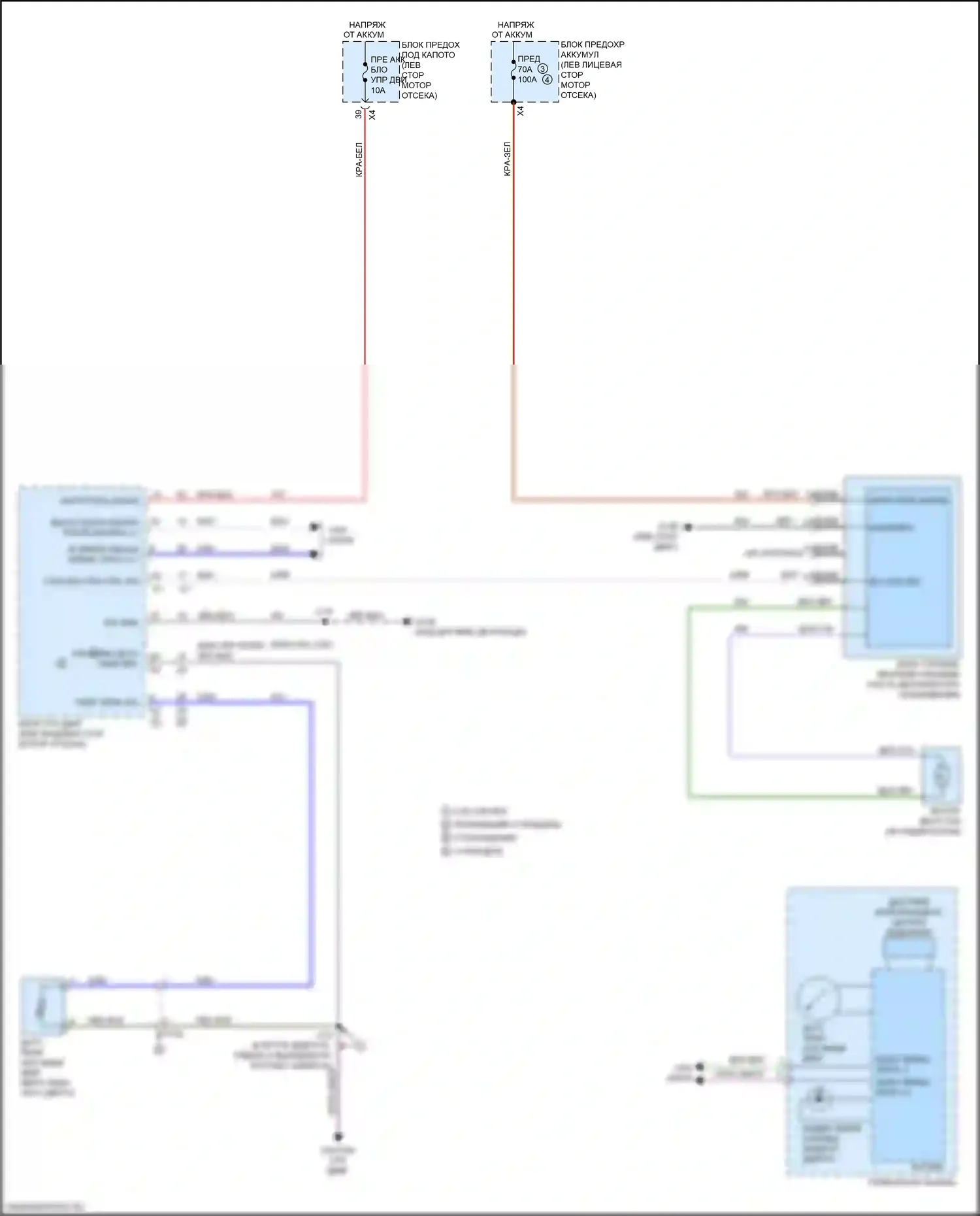 Acadia GMC II (2016-2019): Электросхема вентилятора охлаждения 