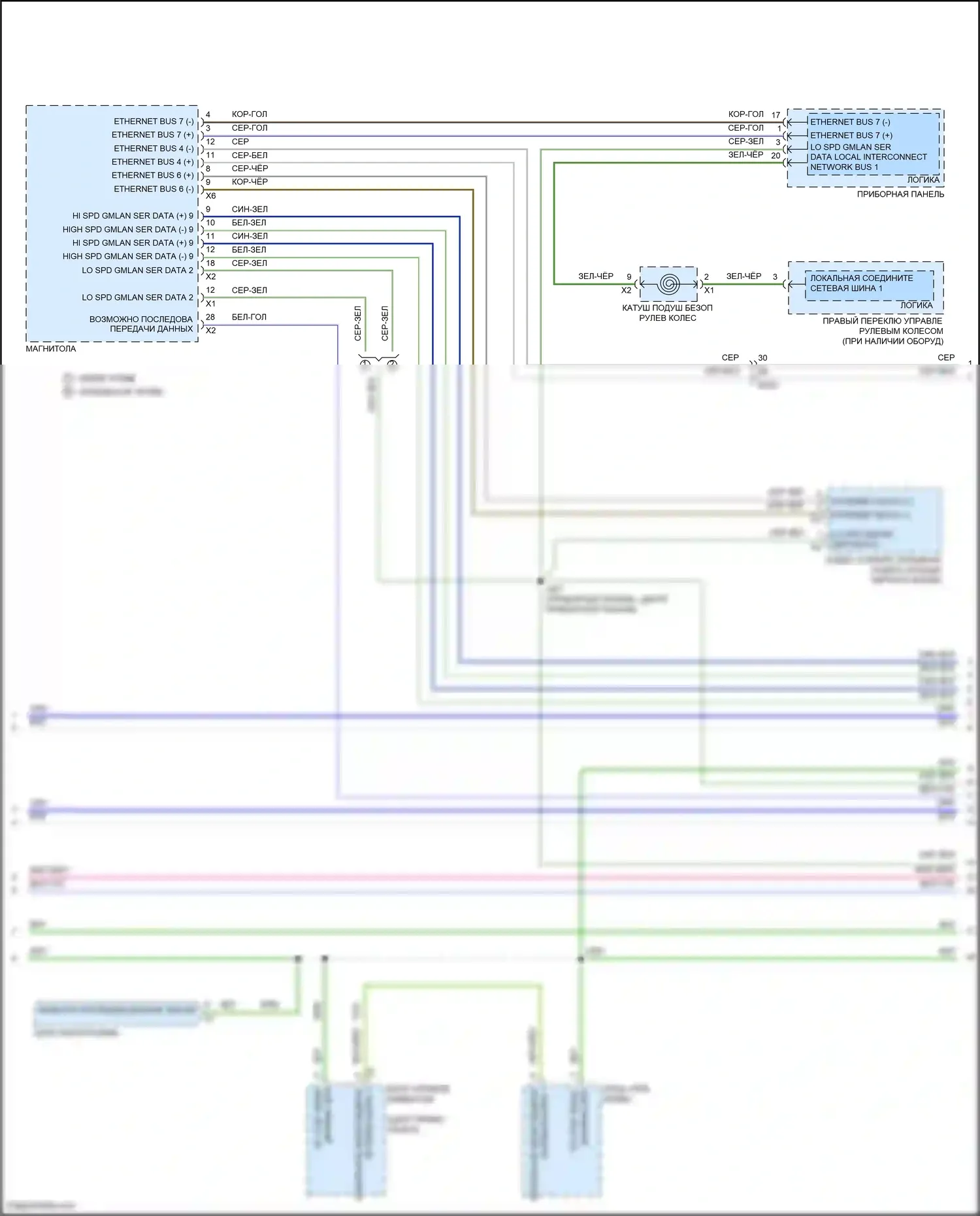 Canyon GMC II рестайлинг (2020-2022): Can шина электросхема (2 из 5) 