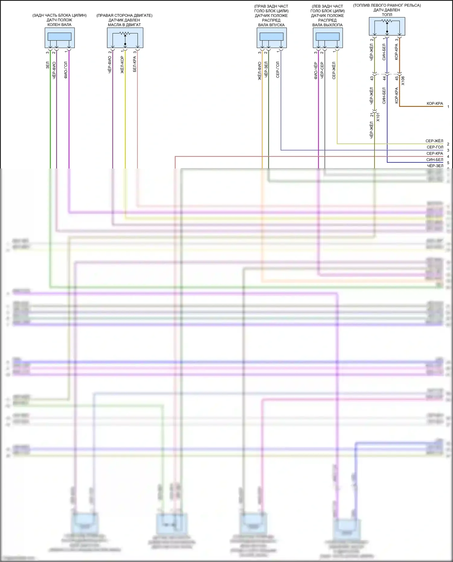 Canyon GMC II рестайлинг (2020-2022): Электросхема двигателя 2.5l vin a (6 из 7) 