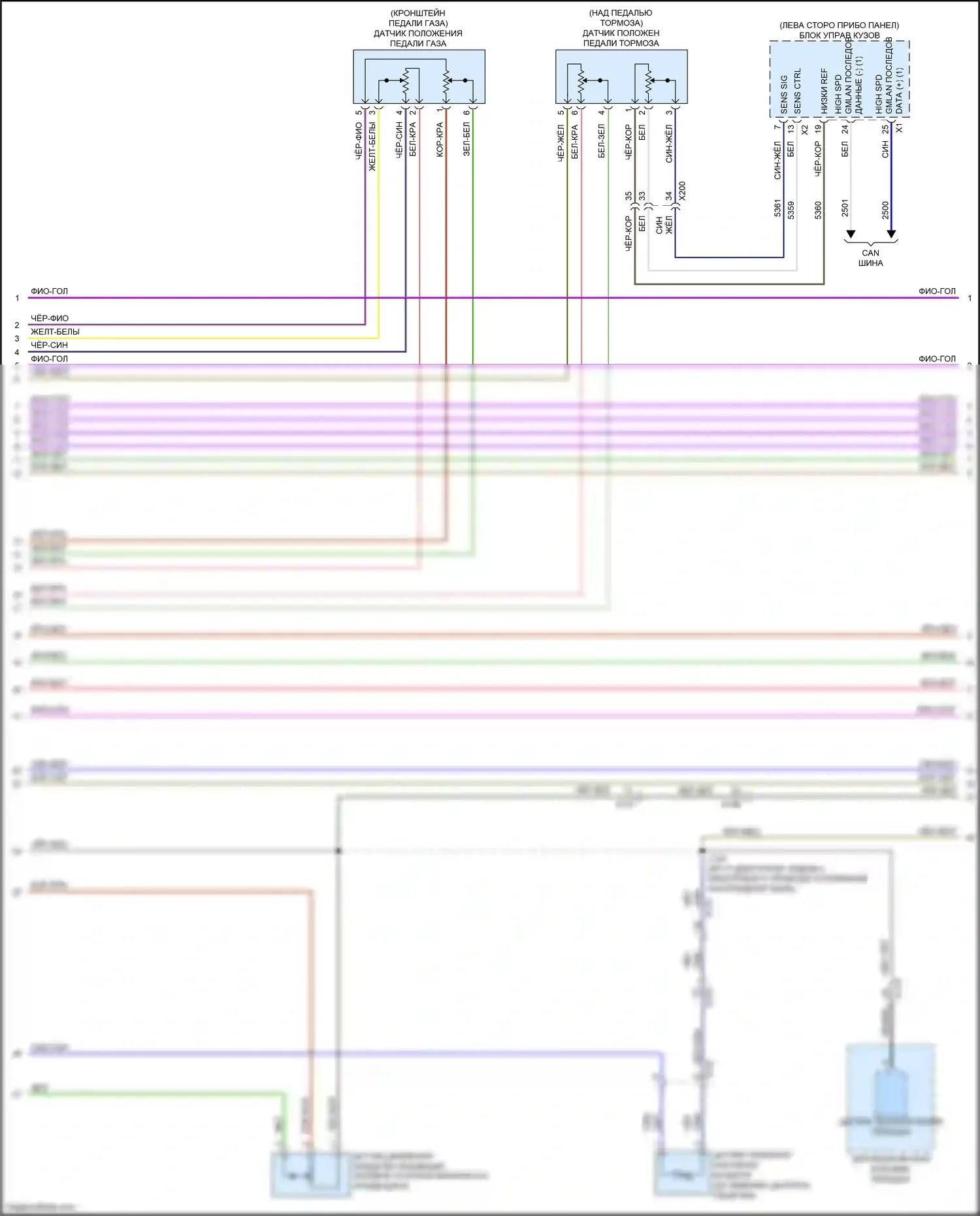 Canyon GMC II рестайлинг (2020-2022): Электросхема двигателя 3.6l vin n (2 из 9) 