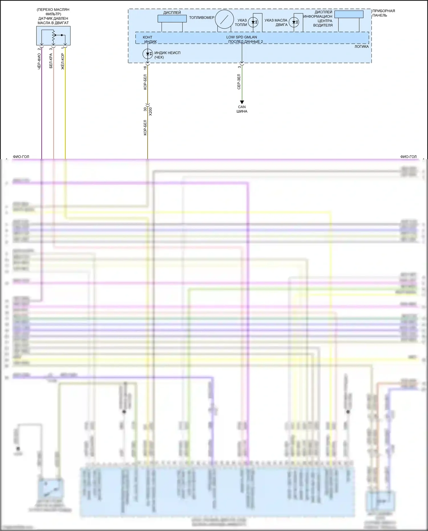 Canyon GMC II рестайлинг (2020-2022): Электросхема двигателя 3.6l vin n (6 из 9) 