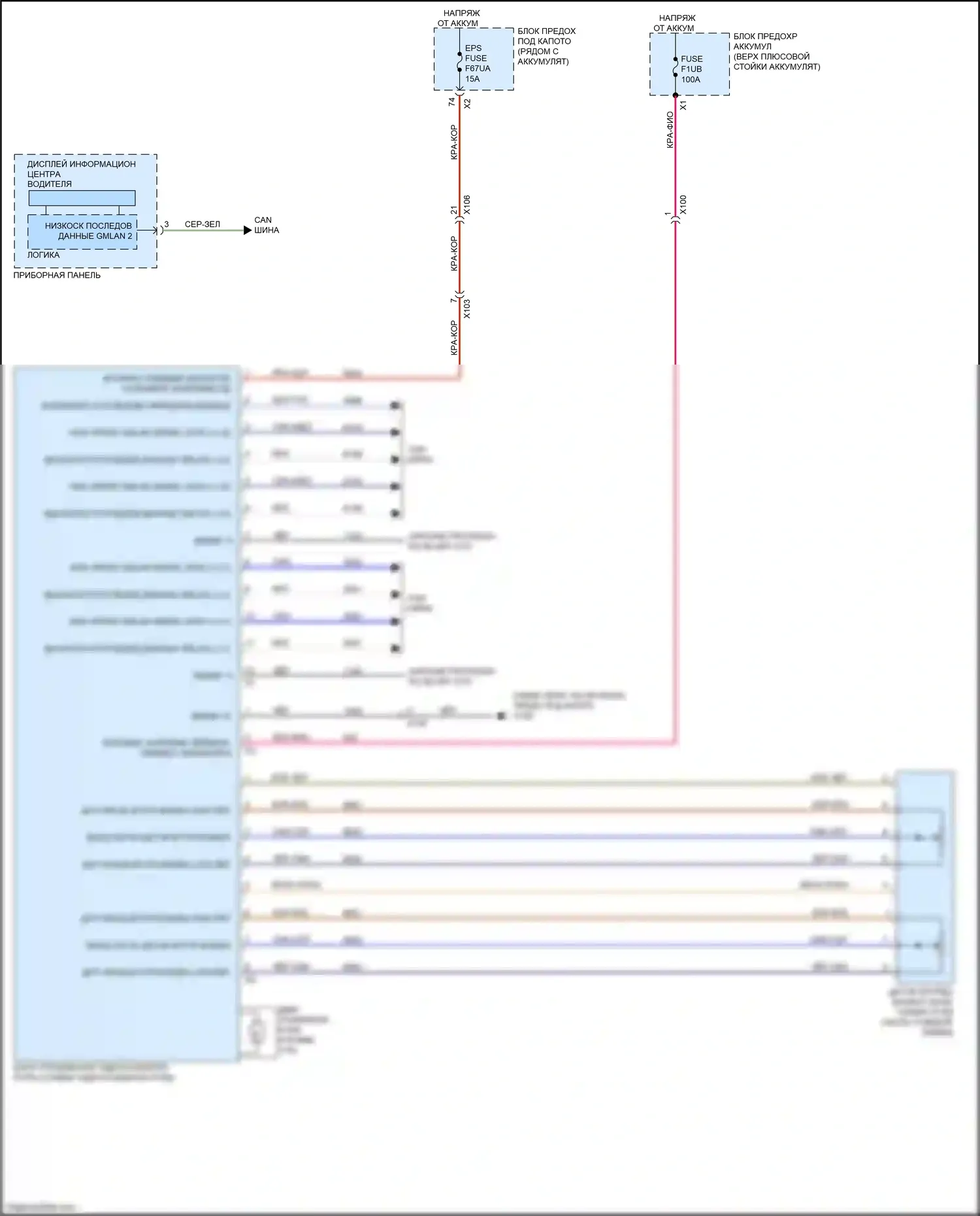 Canyon GMC II рестайлинг (2020-2022): Электросхема электроусилителя руля 