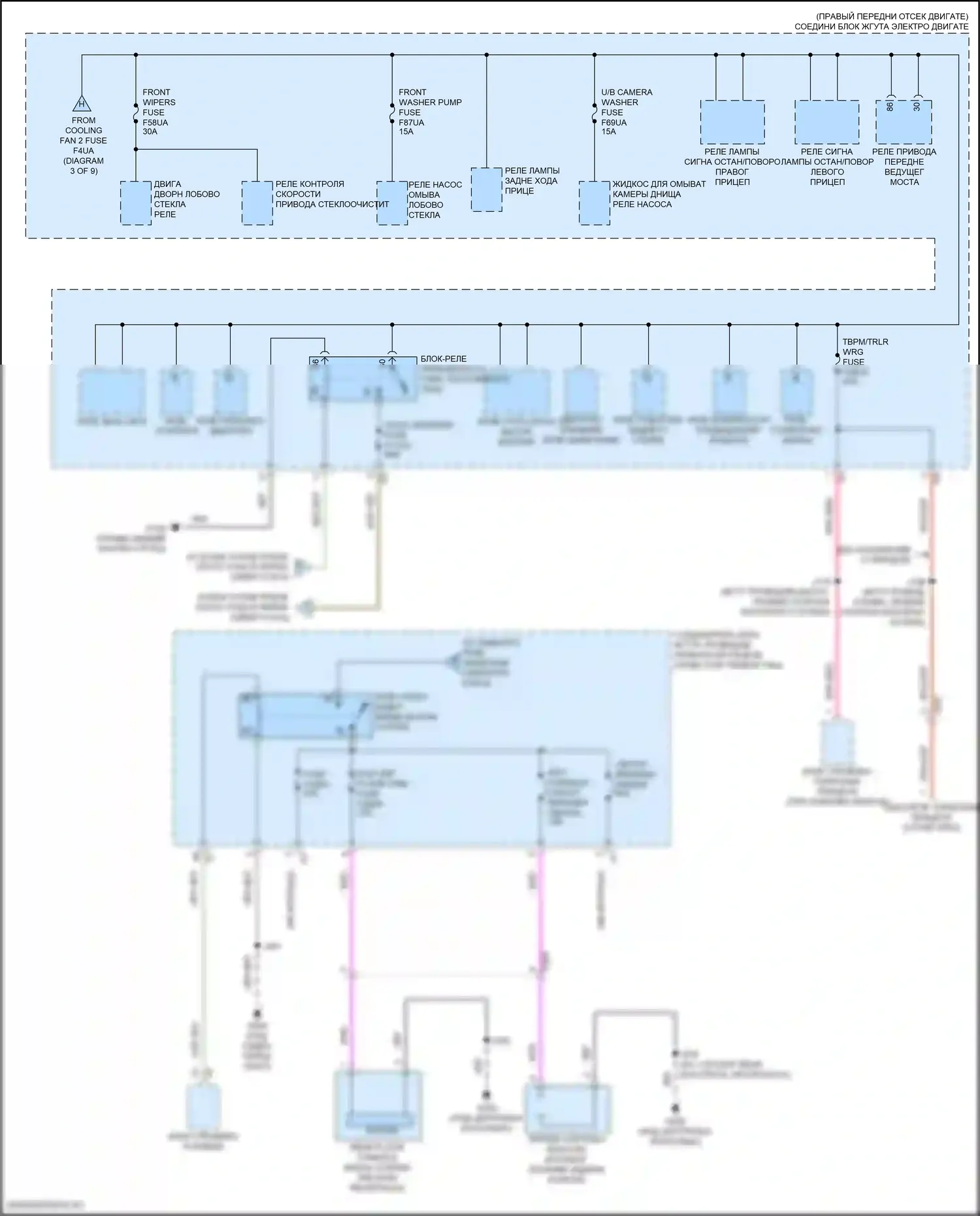 Canyon GMC III (2022-2024): Электросхема блока предохранителей реле (2 из 9) 