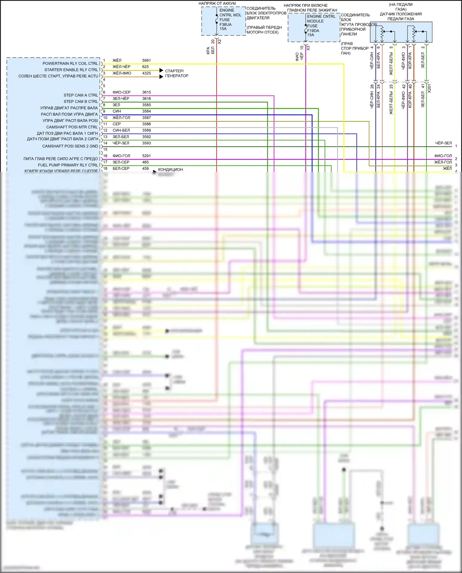 Canyon GMC III (2022-2024): Электросхема двигателя 2.7l vin k (1 из 8) 