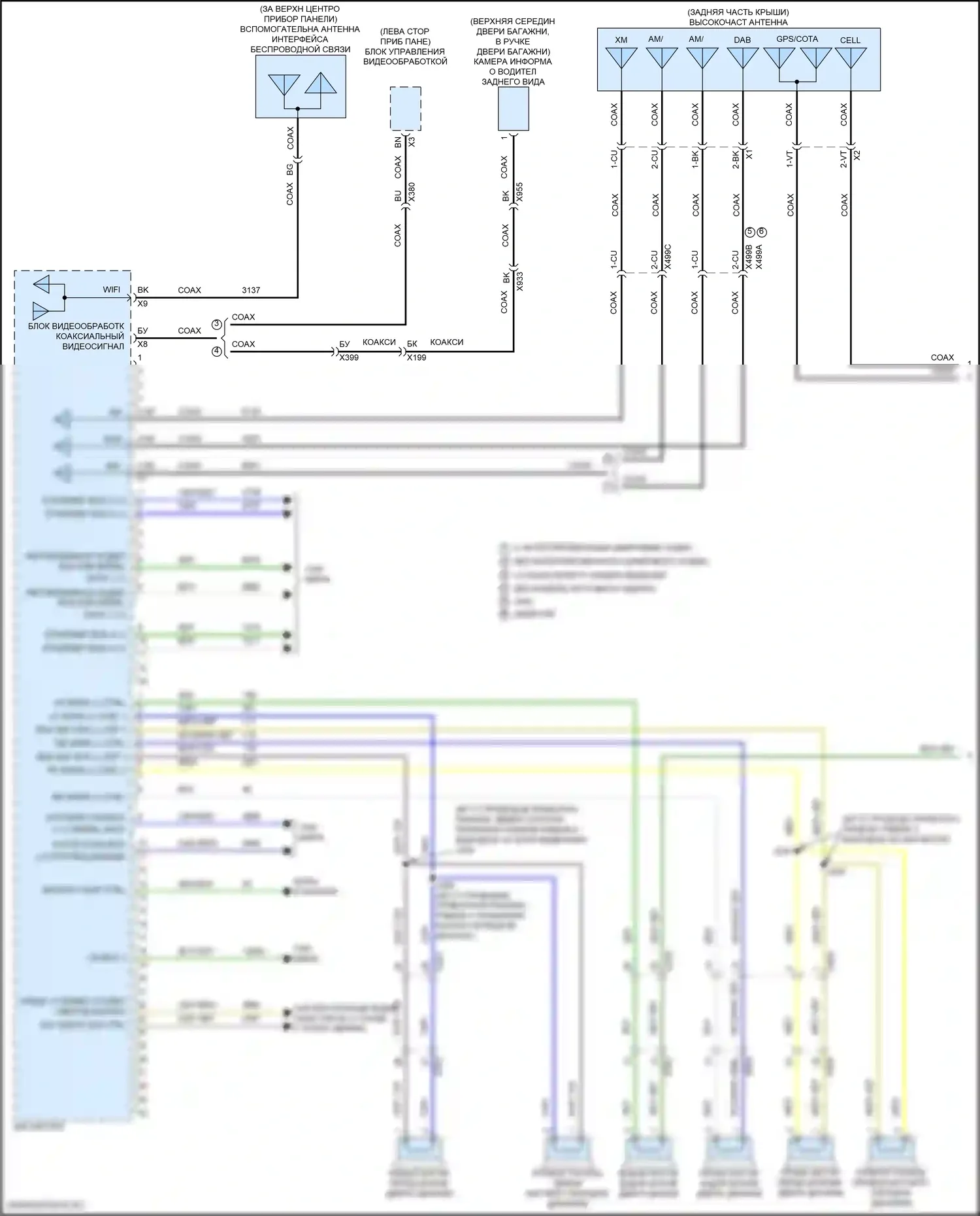 Canyon GMC III (2022-2024): Электросхема магнитолы, без усилителя (1 из 4) 