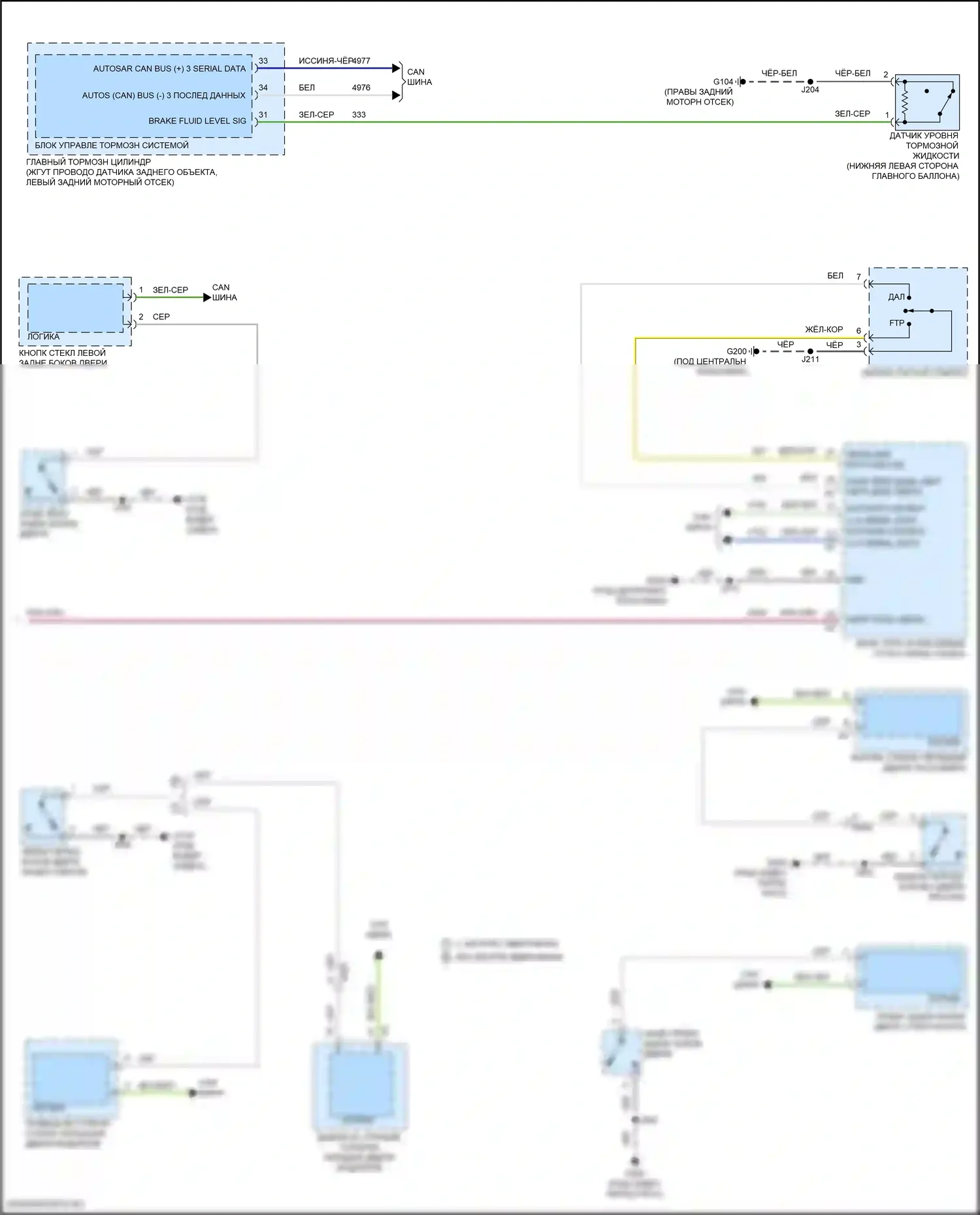 Canyon GMC III (2022-2024): Электросхема помощников водителя (2 из 2) 
