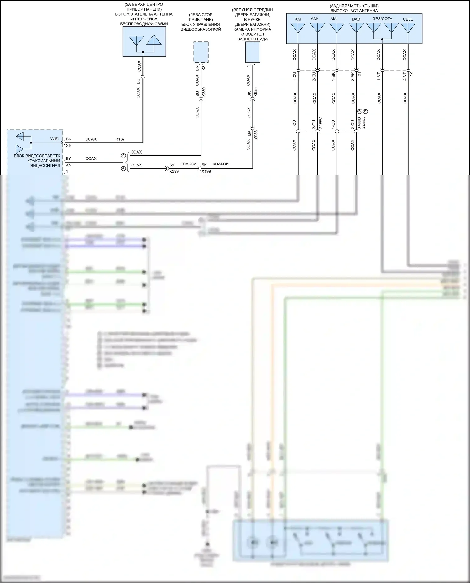 Canyon GMC III (2022-2024): Электросхема навигации, с усилителем (1 из 5) 