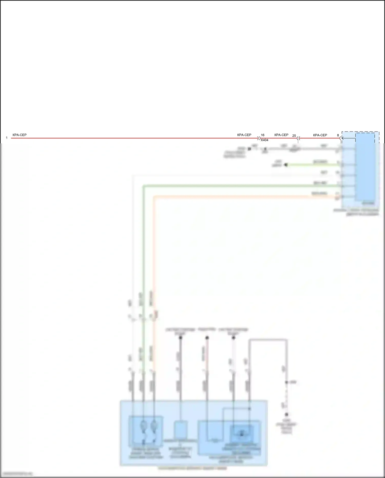 Canyon GMC III (2022-2024): Управление зеркалами заднего вида электросхема (2 из 2) 