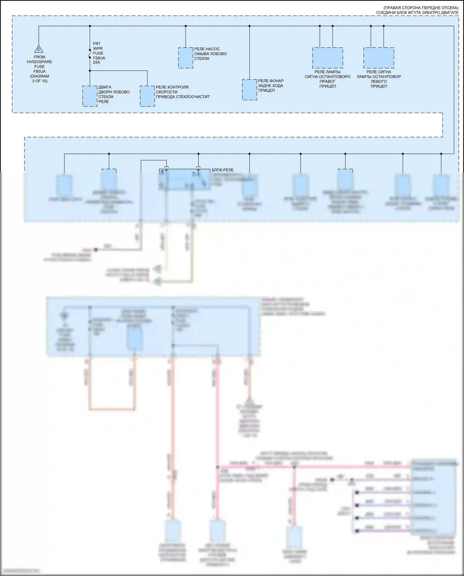 Hummer EV GMC I (2021-2024): Электросхема блока предохранителей реле (4 из 10) 