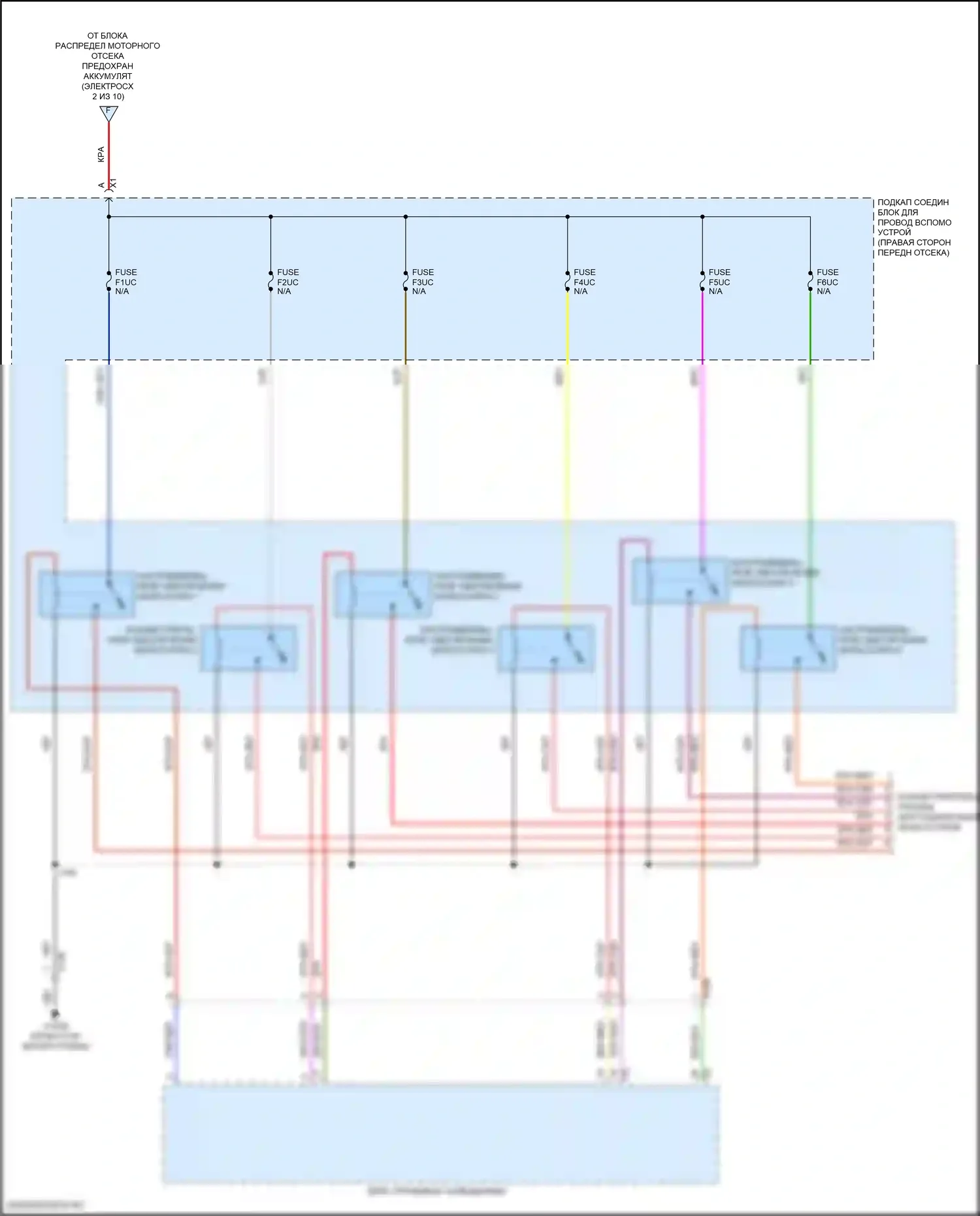 Hummer EV GMC I (2021-2024): Электросхема блока предохранителей реле (8 из 10) 