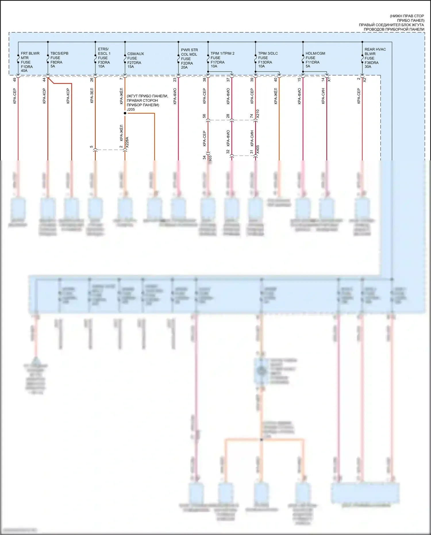 Hummer EV GMC I (2021-2024): Электросхема блока предохранителей реле (9 из 10) 