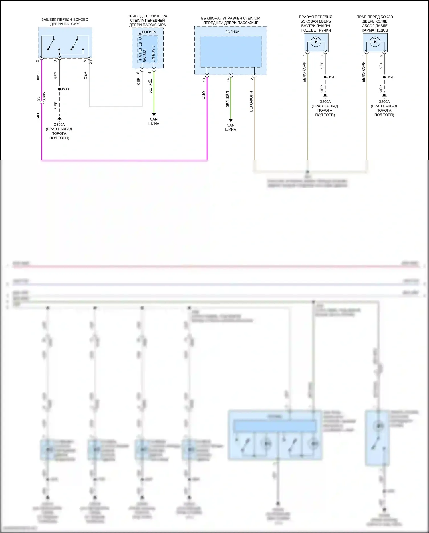 Hummer EV GMC I (2021-2024): Электросхема освещения салона (3 из 5) 
