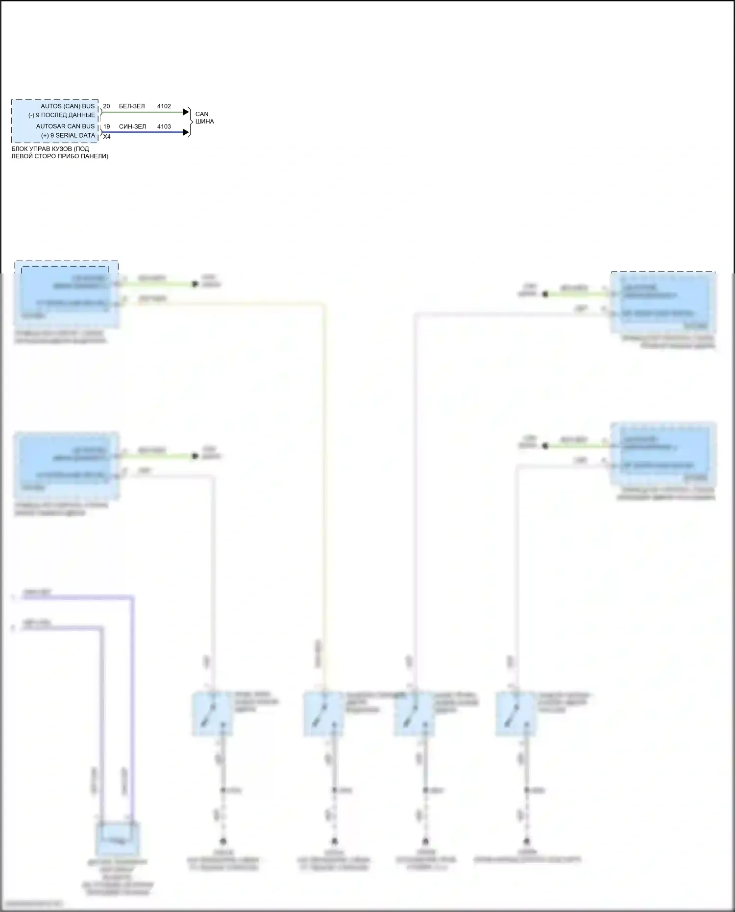 Hummer EV GMC I (2021-2024): Электросхема приборной панели (2 из 2) 