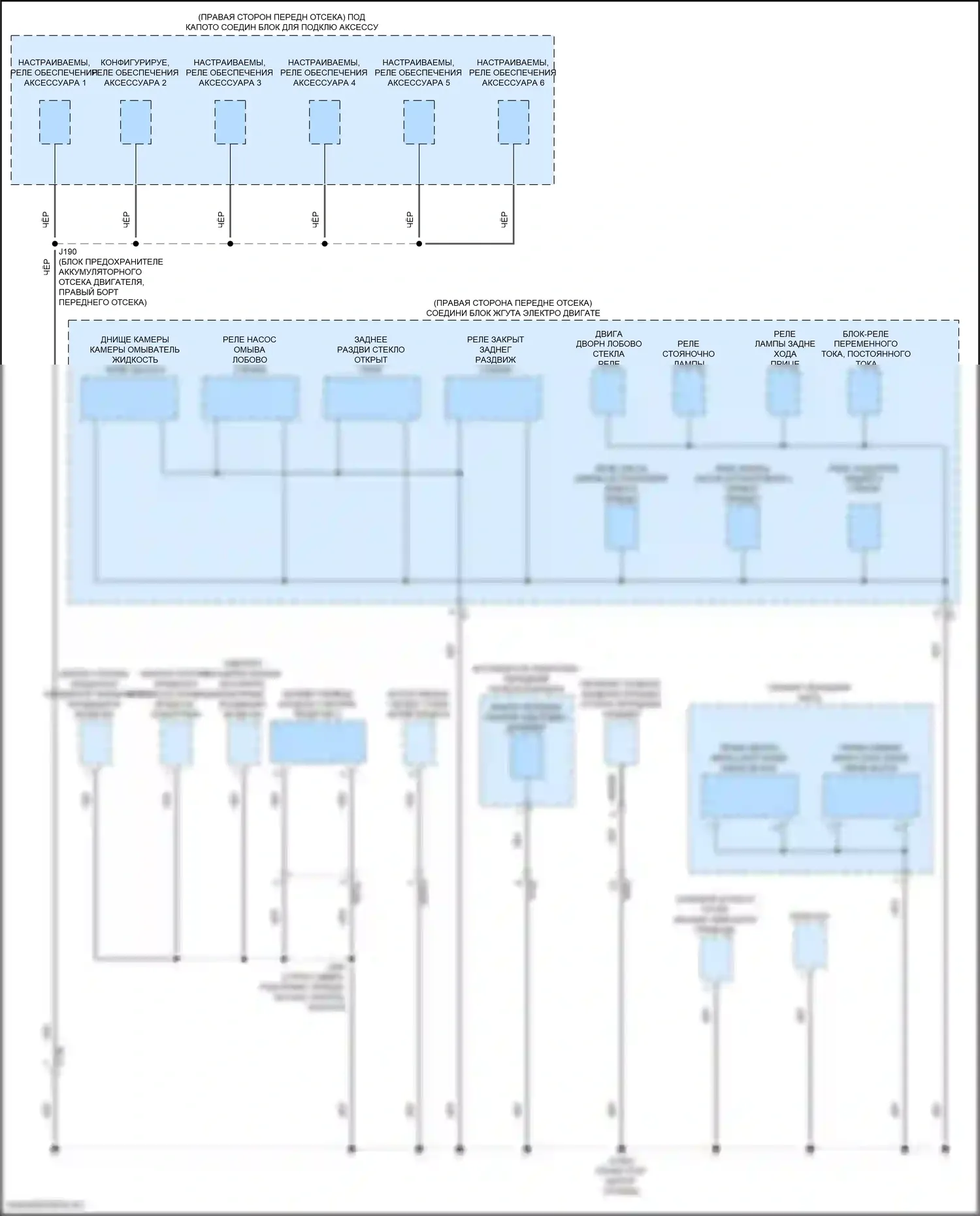 Hummer EV GMC I (2021-2024): Электросхема разводки массы (2 из 8) 