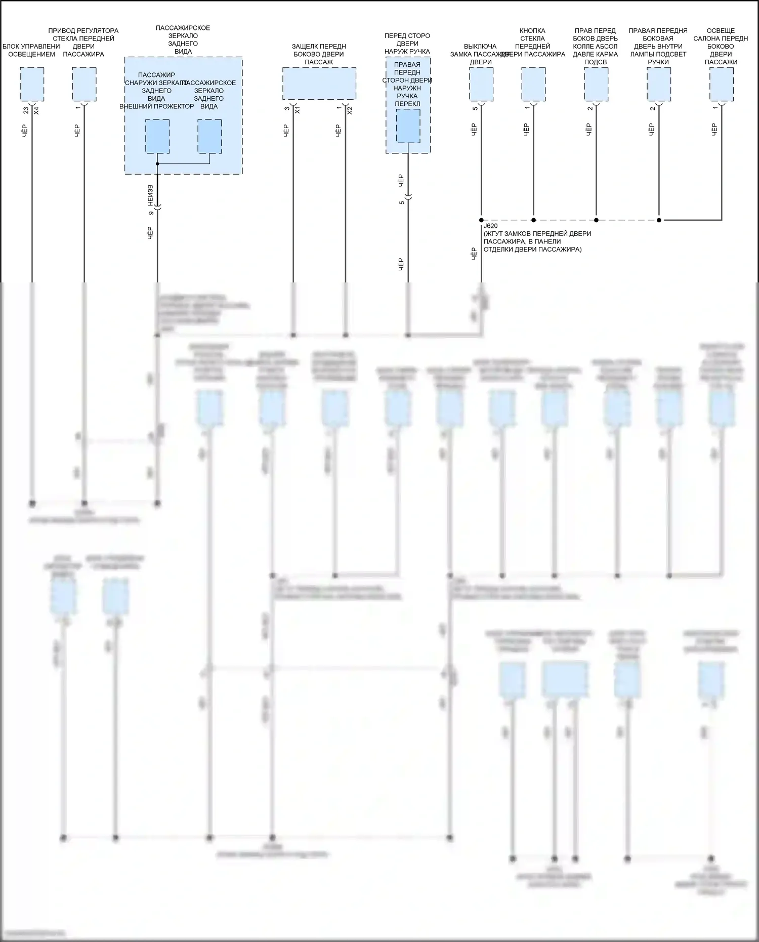 Hummer EV GMC I (2021-2024): Электросхема разводки массы (5 из 8) 