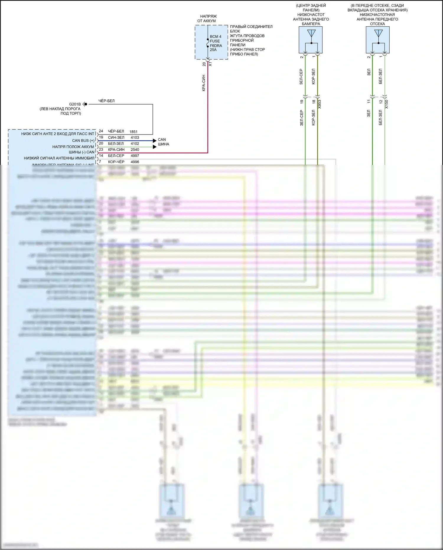 Hummer EV GMC I (2021-2024): Электросхема центрального замка (1 из 6) 