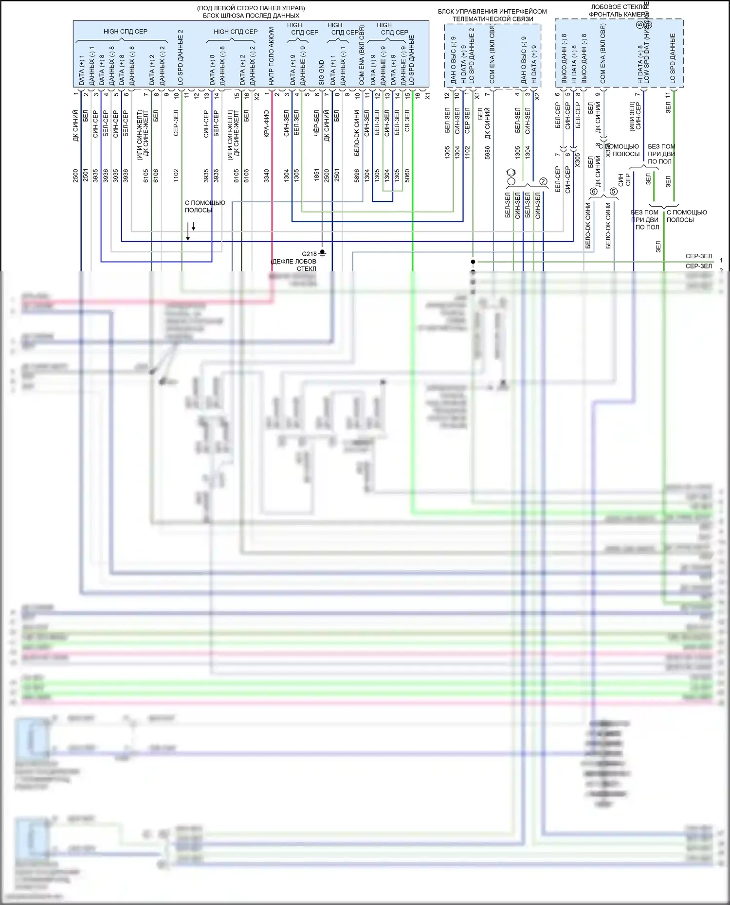 Sierra GMC III рестайлинг (2015-2018): 6,6л vin y, can шина электросхема (3 из 8) 