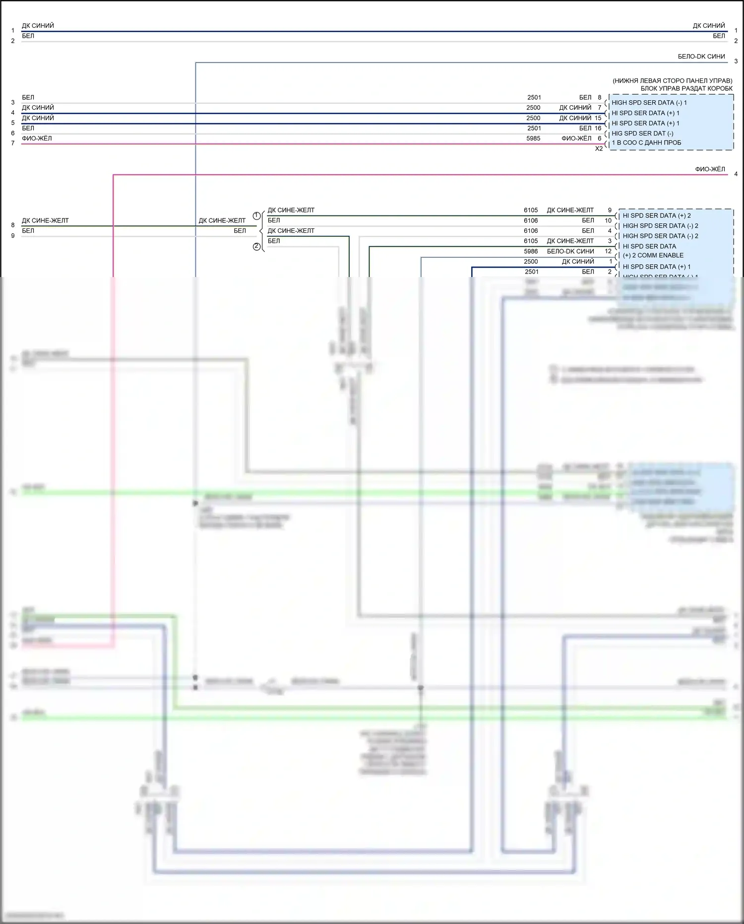 Sierra GMC III рестайлинг (2015-2018): 6,6л vin y, can шина электросхема (7 из 8) 