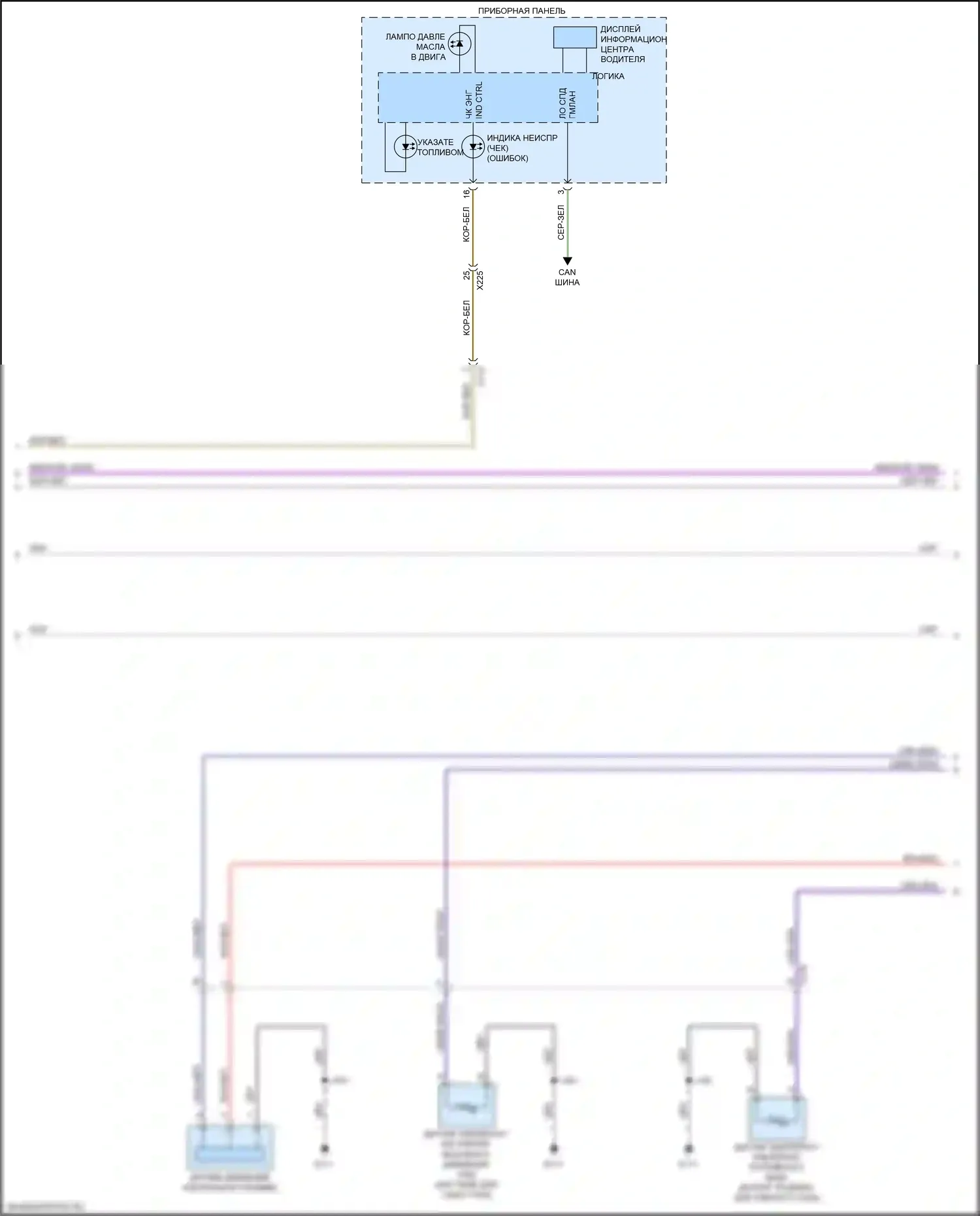Sierra GMC III рестайлинг (2015-2018): Электросхема двигателя 6.0l vin b (3 из 10) 