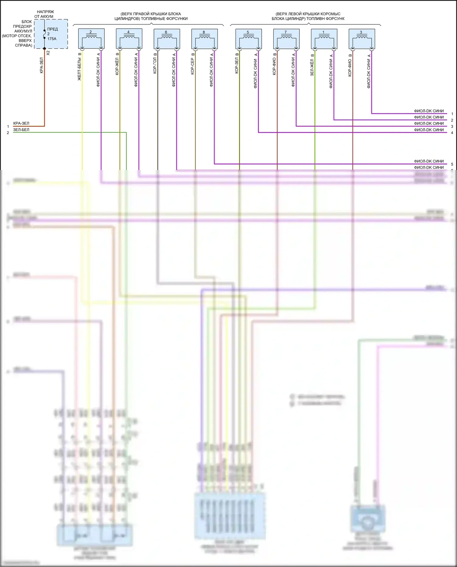 Sierra GMC III рестайлинг (2015-2018): Электросхема двигателя 6.0l vin g (3 из 7) 