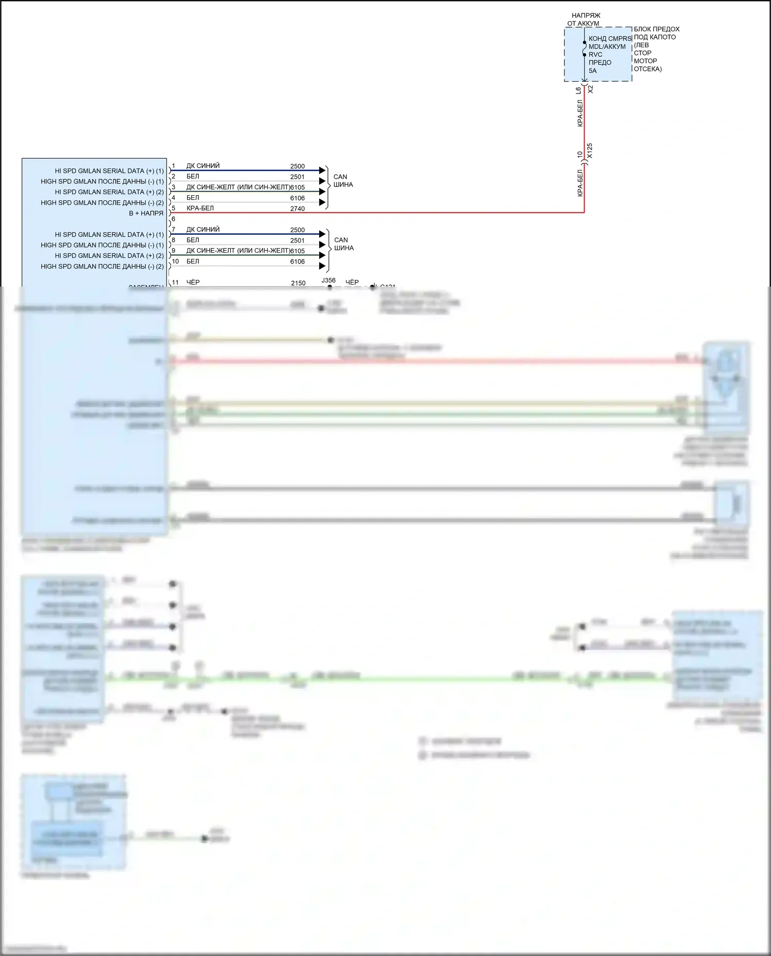 Sierra GMC III рестайлинг (2015-2018): Электросхема электроусилителя руля 