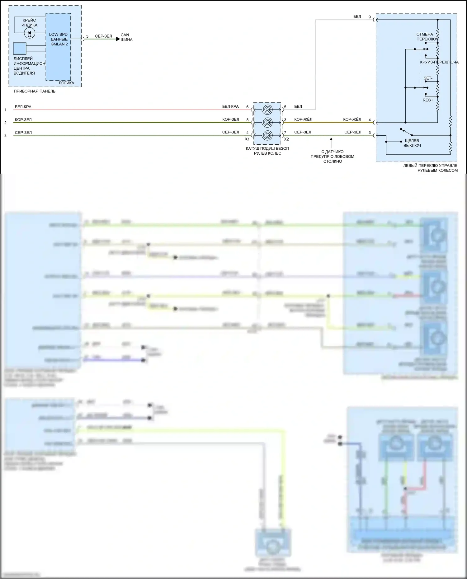 Sierra GMC III рестайлинг (2015-2018): Электросхема круиз-контроля (3 из 3) 