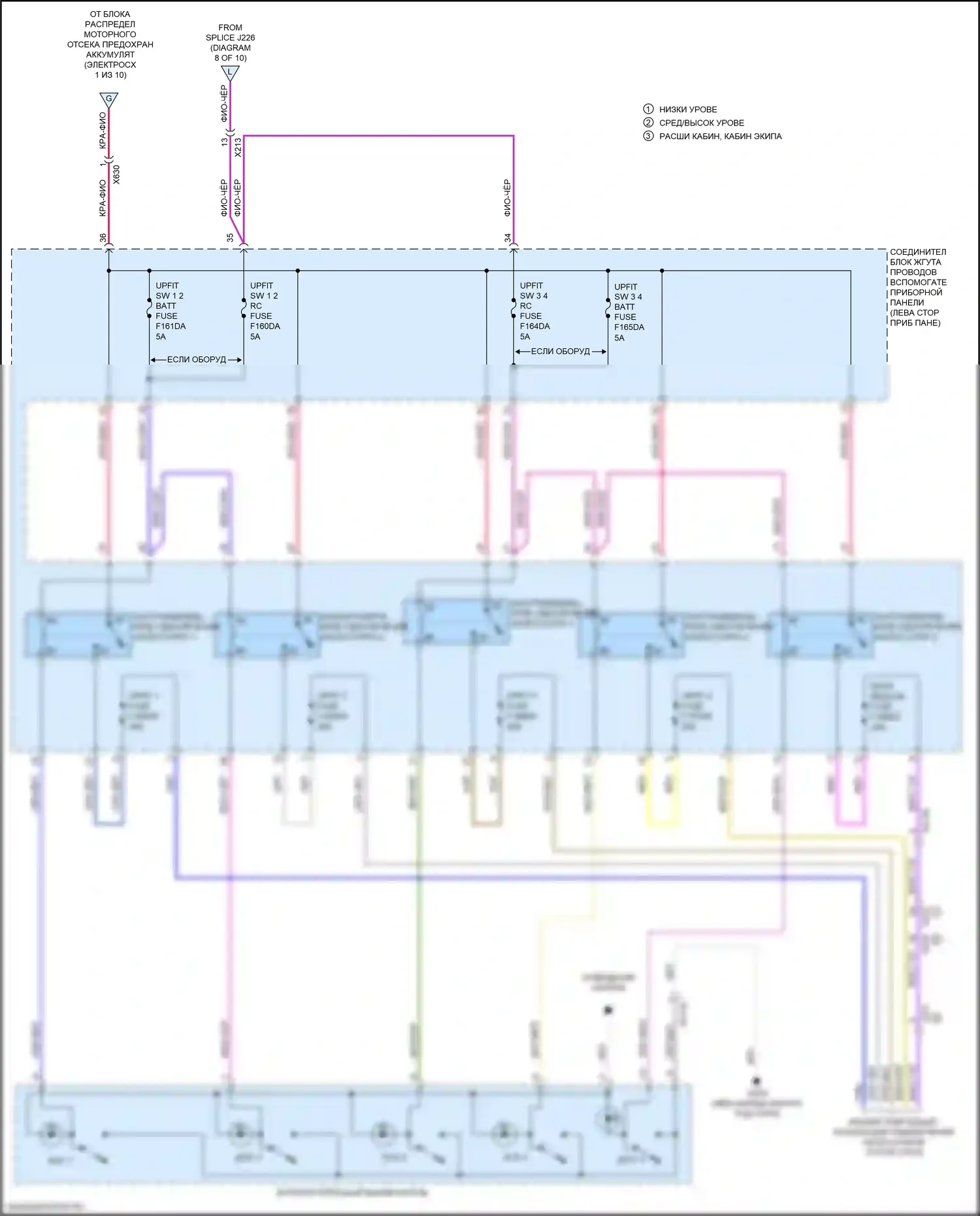Sierra GMC IV рестайлинг (2022-2024): Электросхема блока предохранителей реле (10 из 10) 