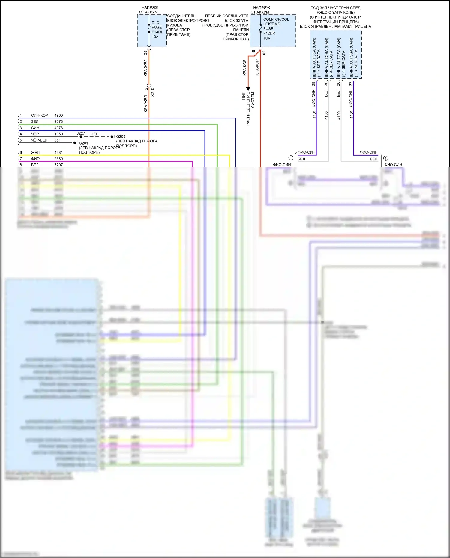 Sierra GMC IV рестайлинг (2022-2024): Can шина электросхема (1 из 13) 