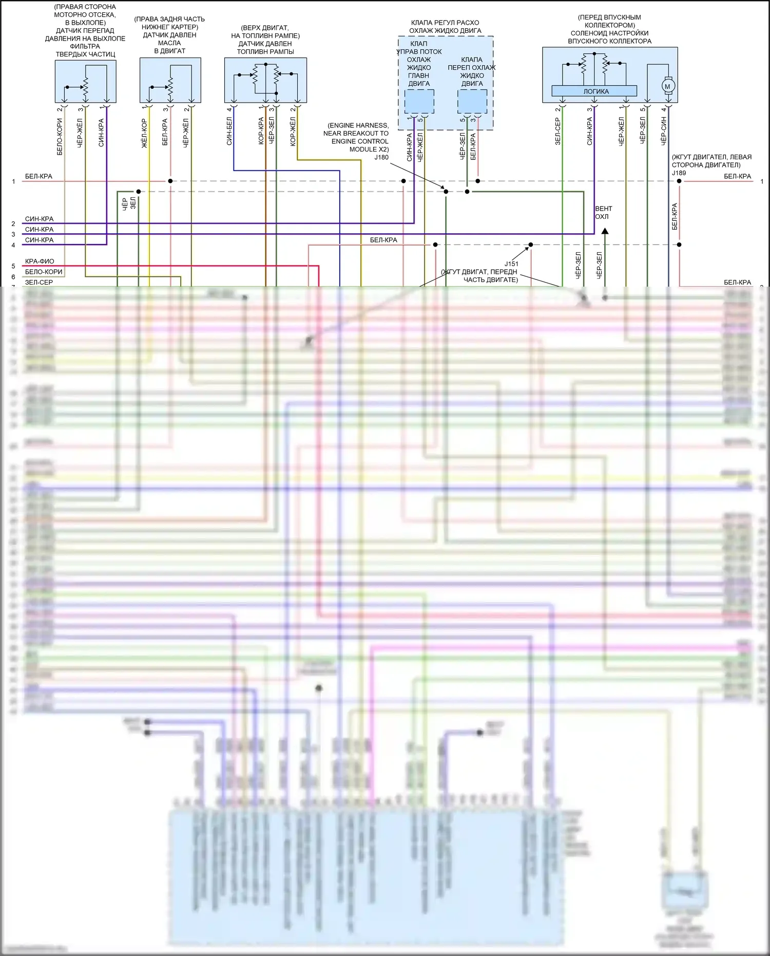 Sierra GMC IV рестайлинг (2022-2024): Электросхема двигателя 3.0l vin 8 (5 из 9) 