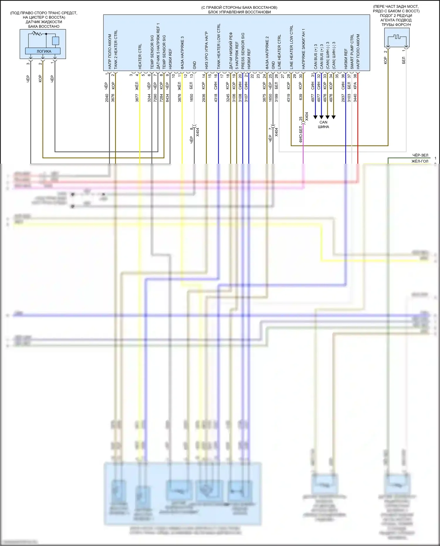 Sierra GMC IV рестайлинг (2022-2024): Электросхема двигателя 3.0l vin 8 (8 из 9) 