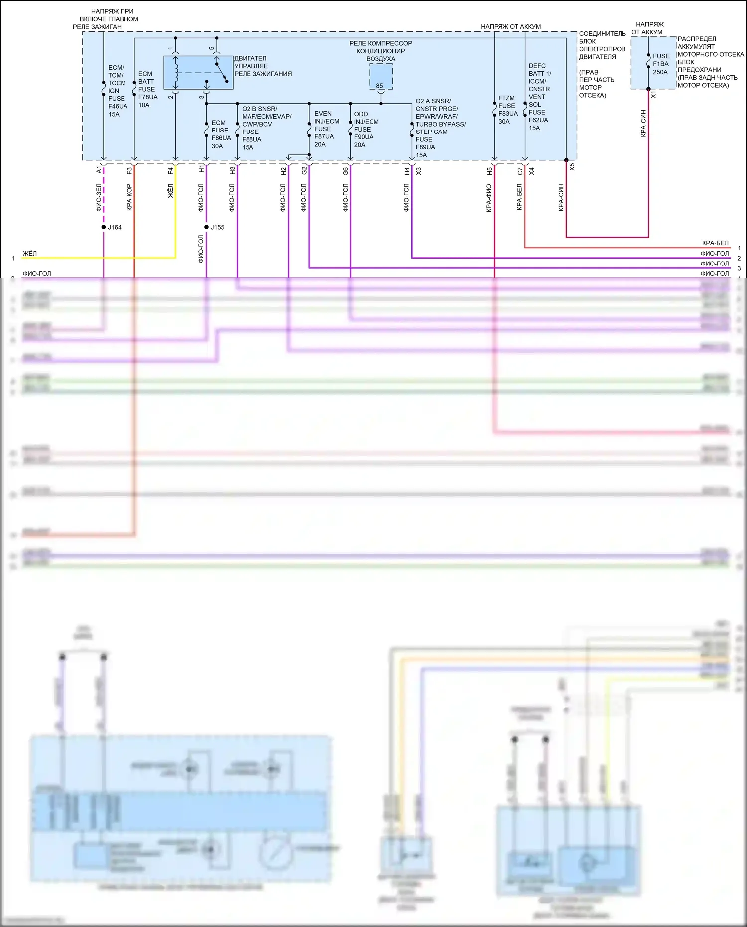 Sierra GMC IV рестайлинг (2022-2024): Электросхема двигателя 6.2l vin l (2 из 7) 