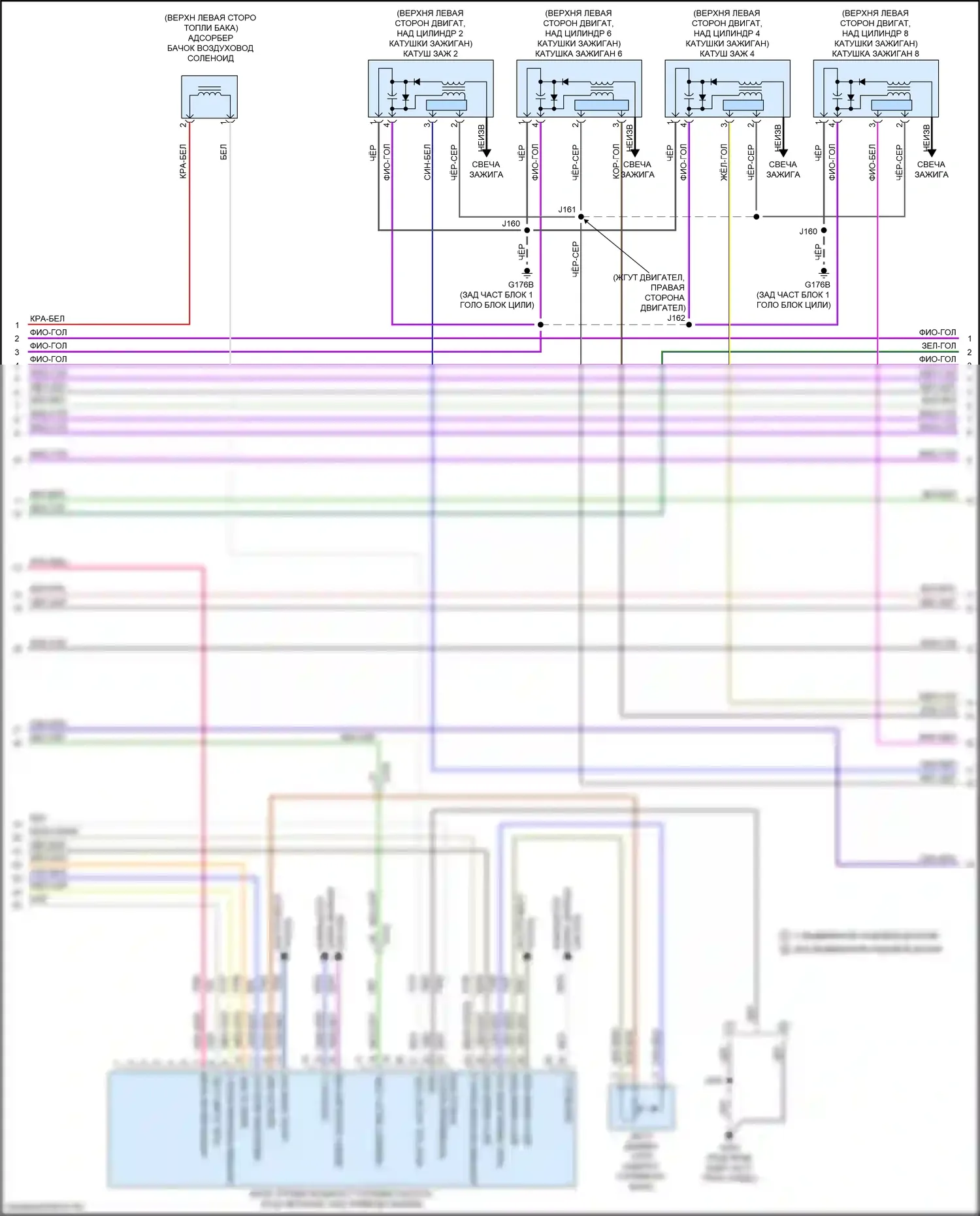 Sierra GMC IV рестайлинг (2022-2024): Электросхема двигателя 6.2l vin l (3 из 7) 