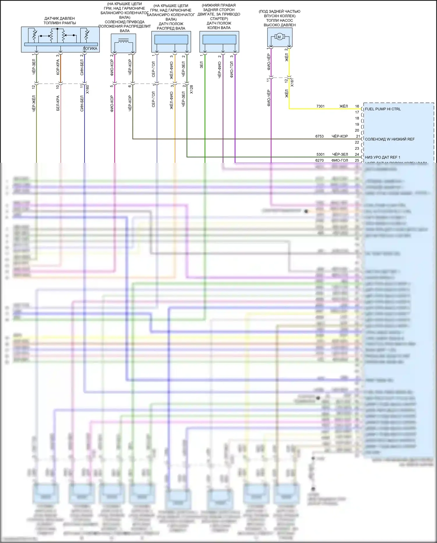 Sierra GMC IV рестайлинг (2022-2024): Электросхема двигателя 6.2l vin l (7 из 7) 