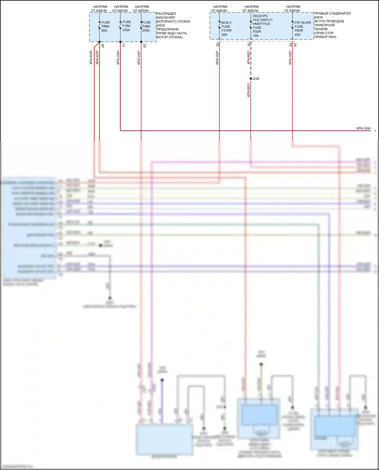 Sierra GMC IV рестайлинг (2022-2024): Электросхема климат контроля (1 из 7) 